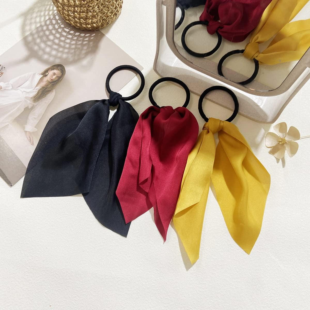 Cute Sweet Bow Flowers Decor Hair Tie Hair Bands Ponytail - United - View #6