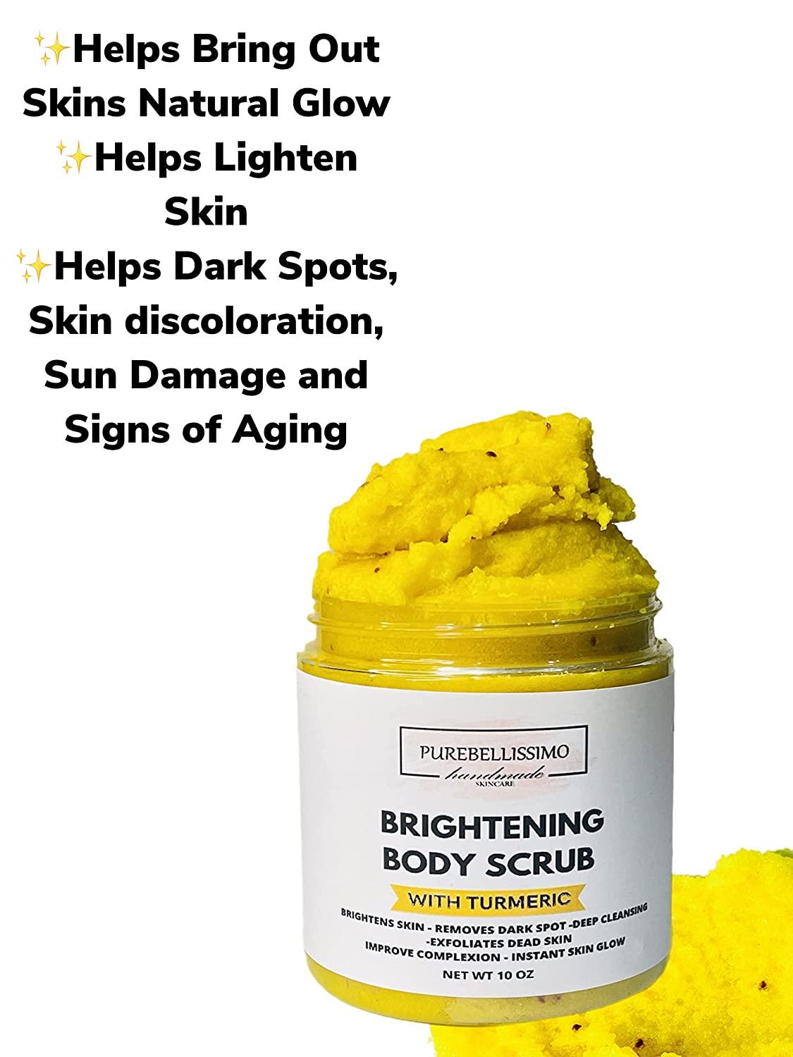 Turmeric Body Scrub for Brightening and Exfoliating Ideal for