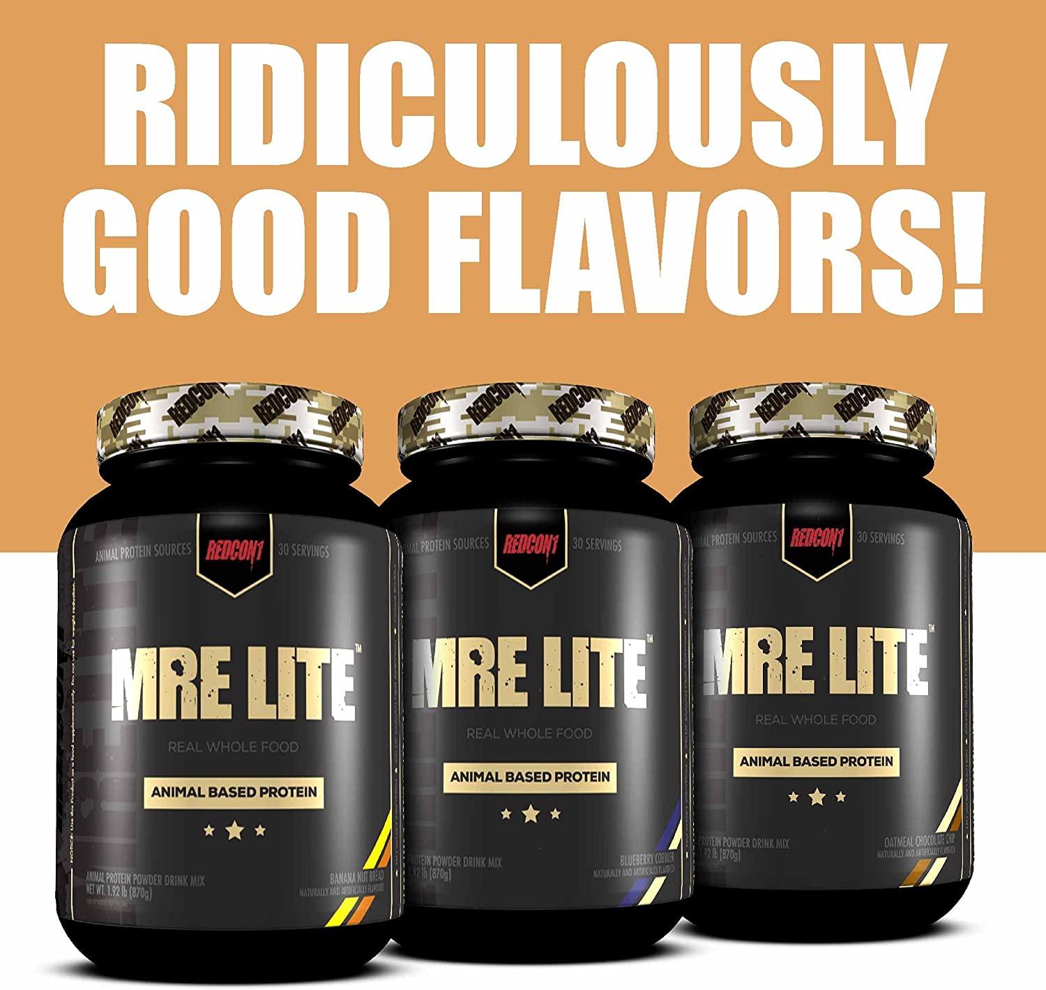 Redcon1 MRE Lite Protein Powder Whole Food Based Protein, Contains No