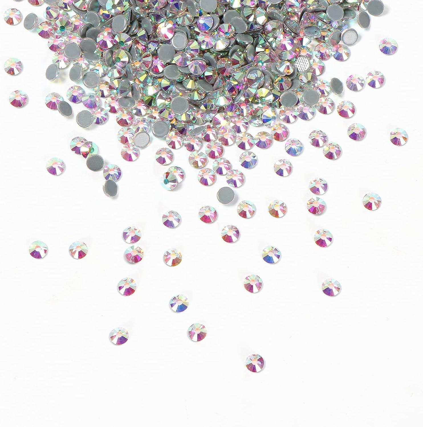 Jollin Hot Fix crystal Flatback Rhinestones glass Diamantes gems 32mm(12ss  1440pcs, Rose) - Onceit