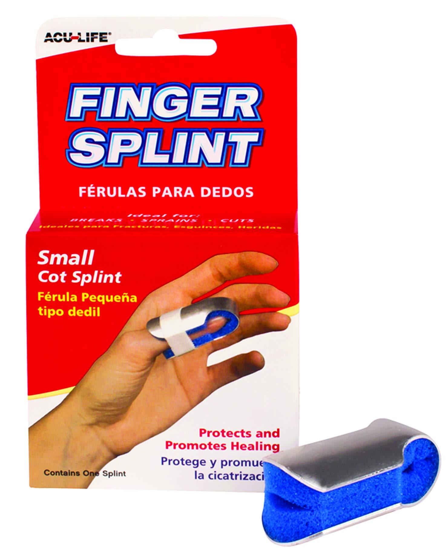 AcuLife Finger Splint/Cot (Small) TwoSided (Small)