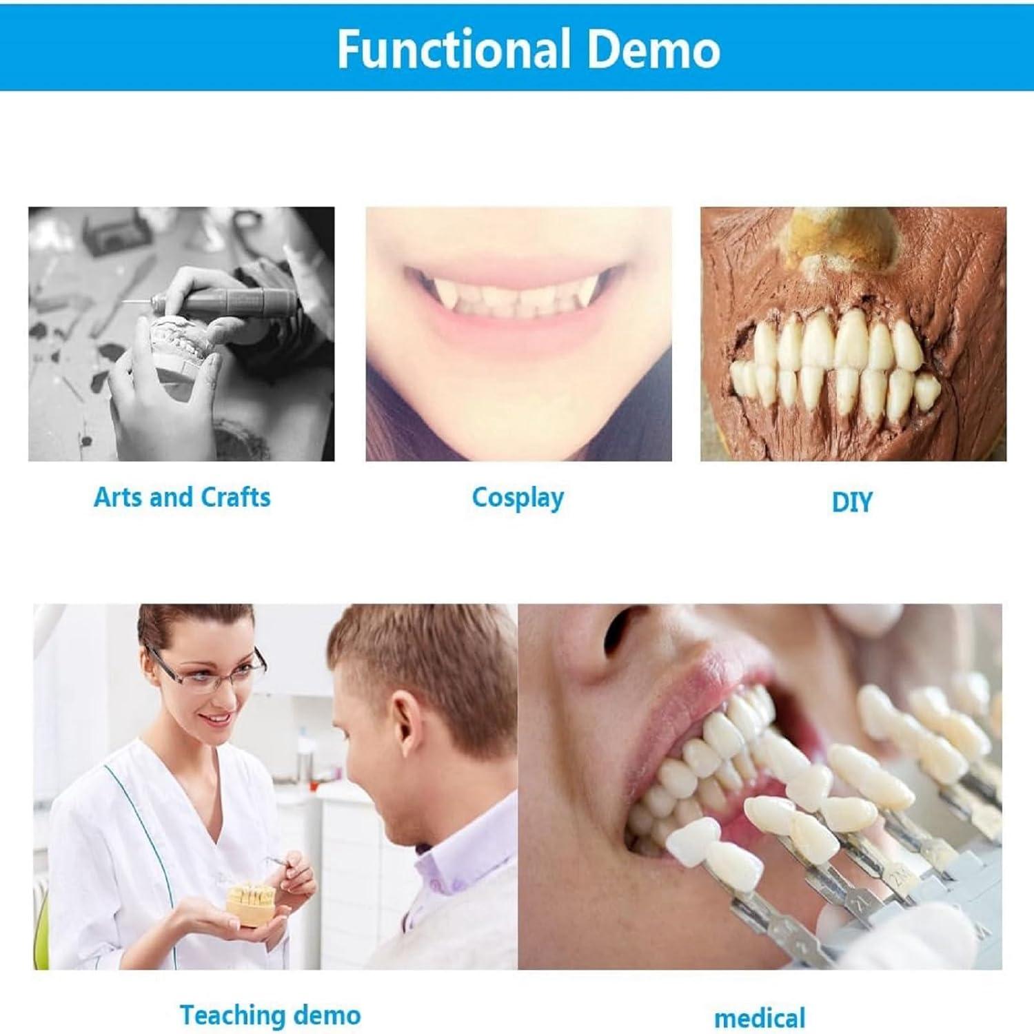 70PCS Temporary Tooth Crown Temporary Crowns for Teeth Fake Front Tooth