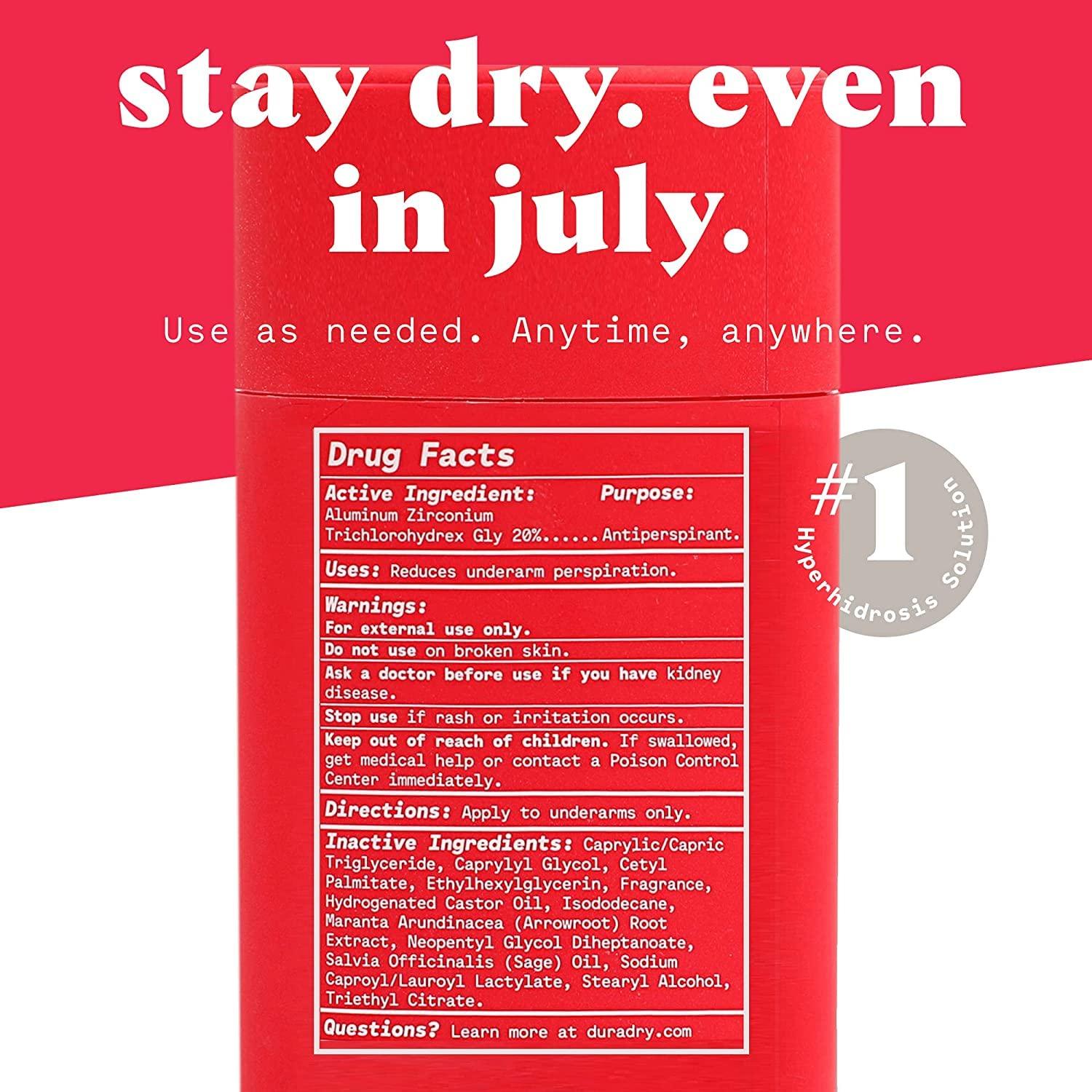 Duradry 2Step Protection System AM Deodorant PM Antiperspirant Gel