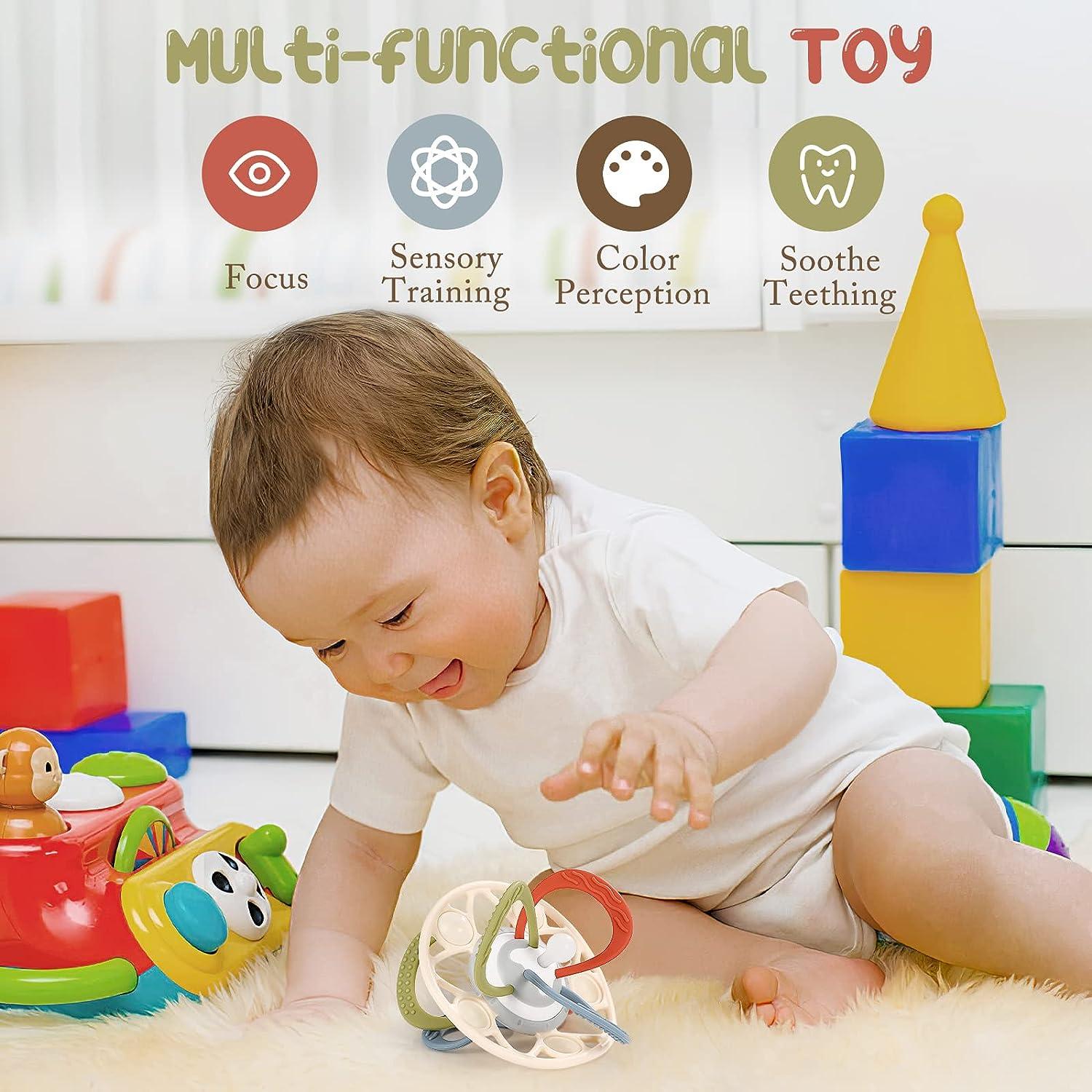 Zooawa Baby Teether BPA-Free Silicone Sensory Toy for Teething