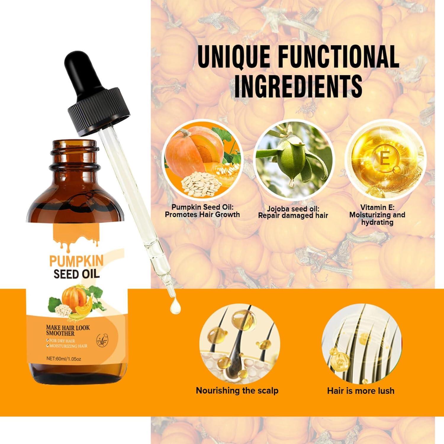 Pumpkin Seed Oil For Hair Growth | 100% Pure Natural