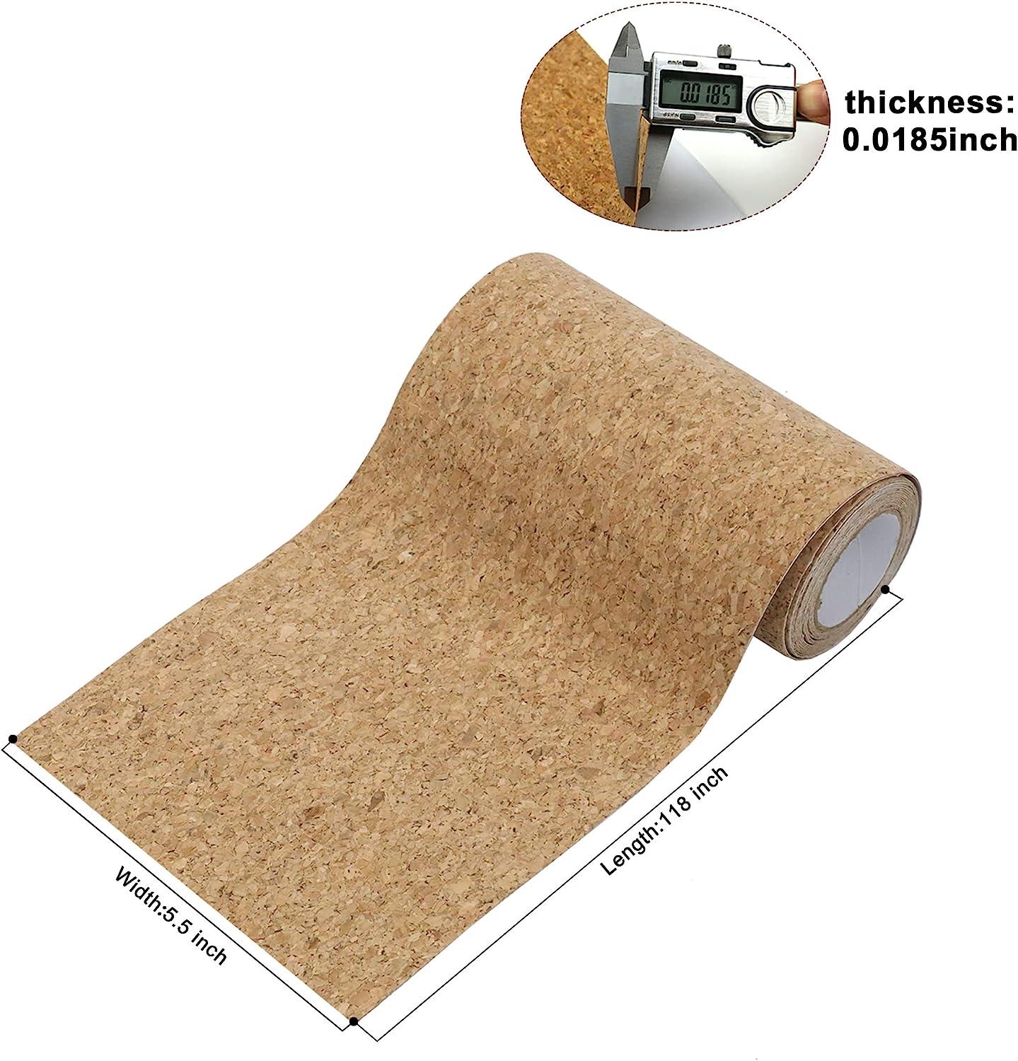 Cork Shelf Liner with Self-Adhesive Backing
