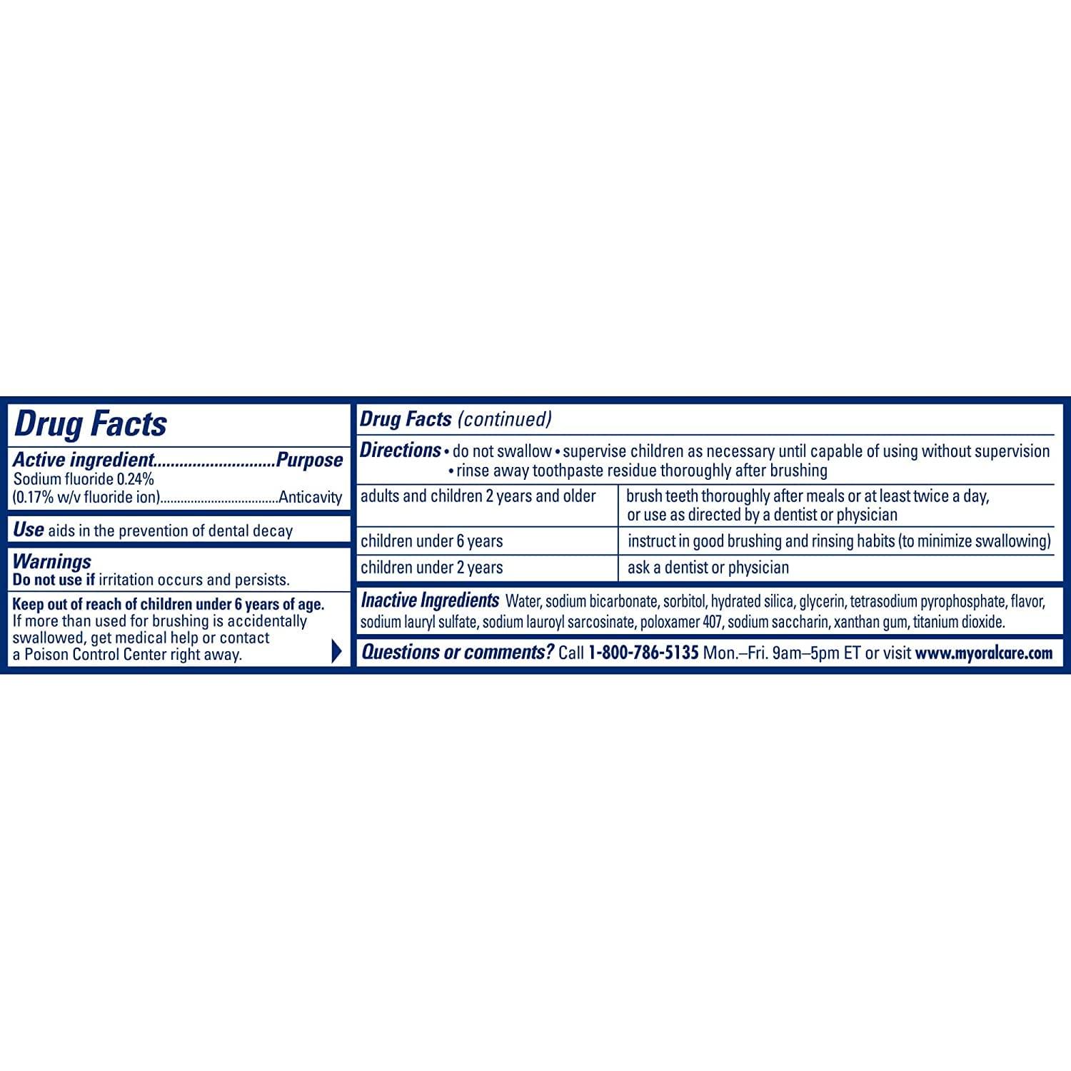 ARM & HAMMER Complete Care Fluoride Anticavity Toothpaste Fresh Mint 6 ...