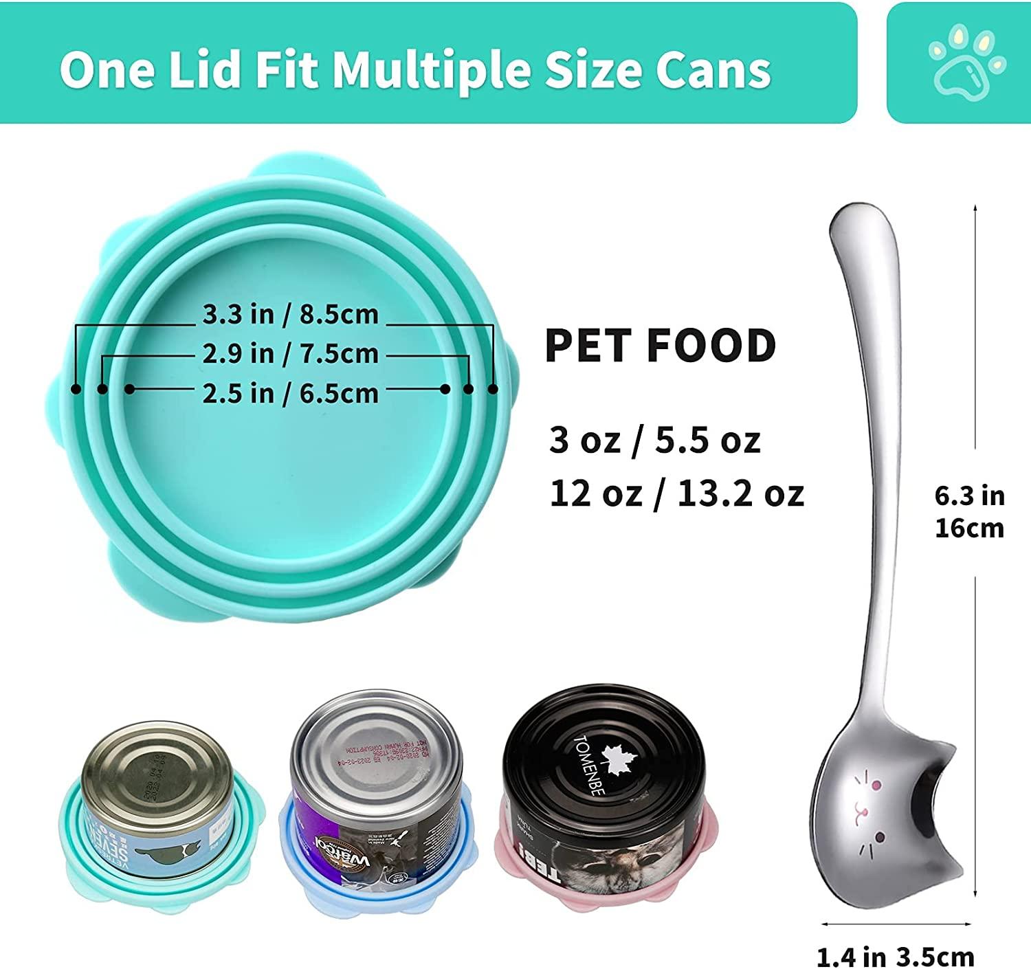 Silicone Pet Food Can Covers,6 Pack Silicone Can Lids Caps,Leakproof