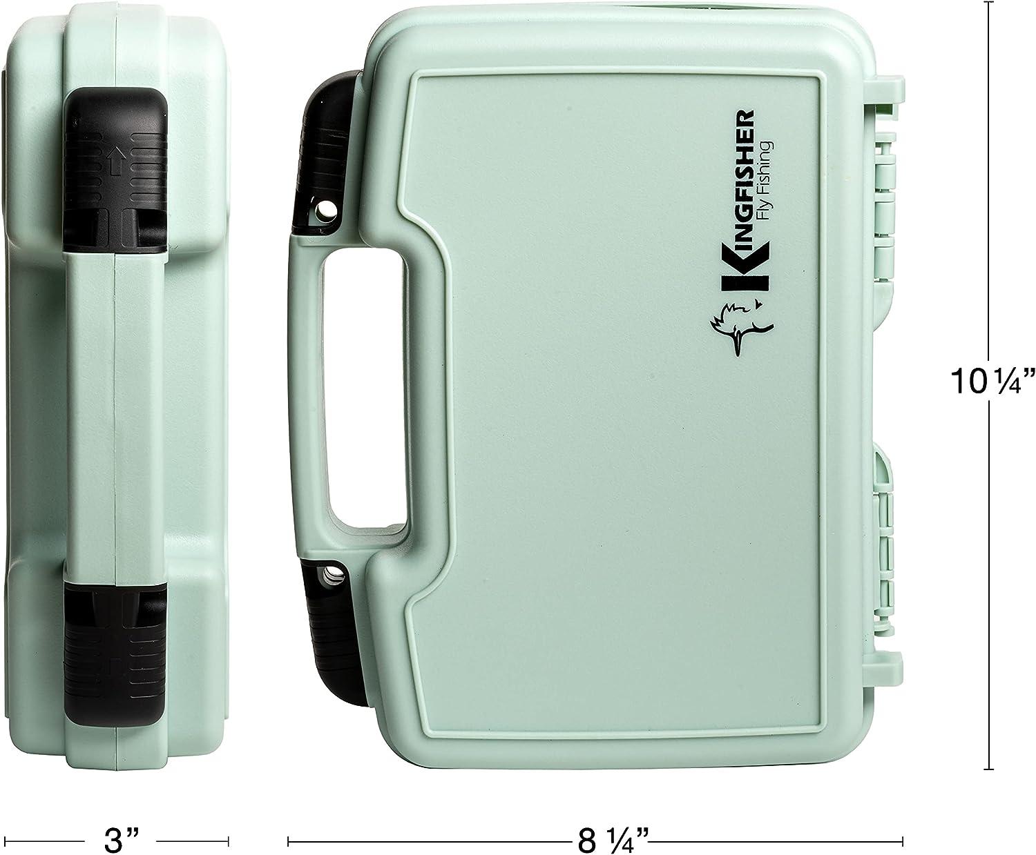 Kingfisher Fly Fishing Medium Fly Boat Box Sage Foam A & A