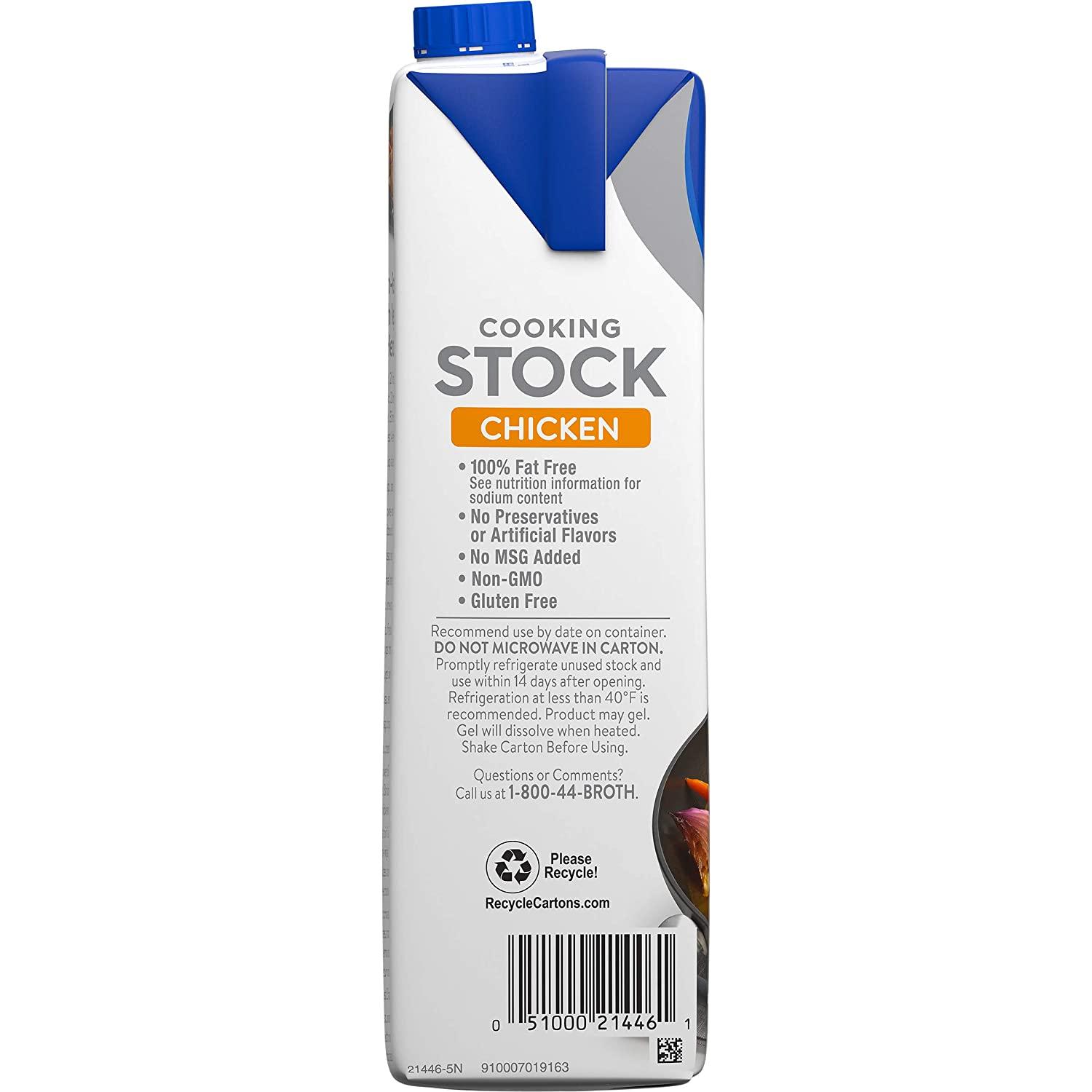 Swanson Chicken Stock, Cooking Stock, 32 Ounce Resealable Carton