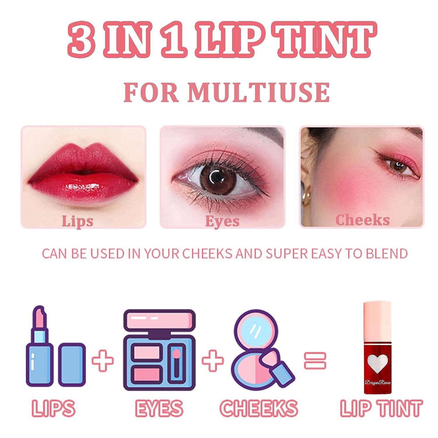 6-Piece Korean Lip Tint Stain Set | Long-Lasting Waterproof Lip