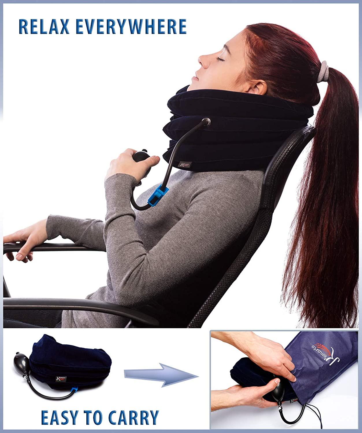 Pinched Nerve Neck Stretcher Cervical Traction Device for Home Pain Treatment Inflatable