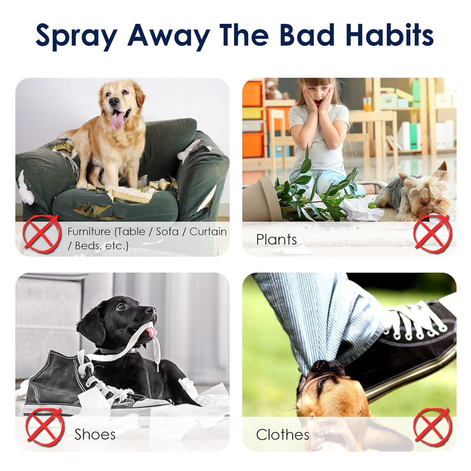 Feulover Bitter Apple Spray for Dog to Stop Chewing No Chew Spray