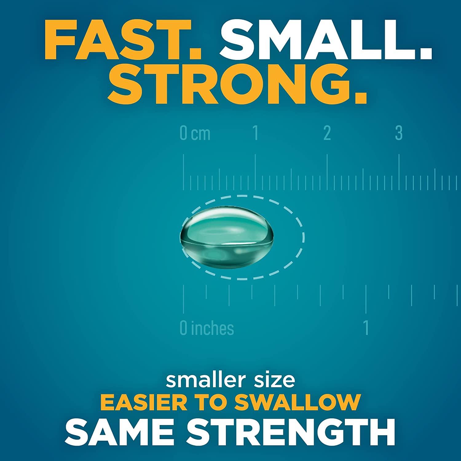 Amazon Basic Care Ibuprofen Liquid Mini Gels 300 ct 300 Count (Pack of