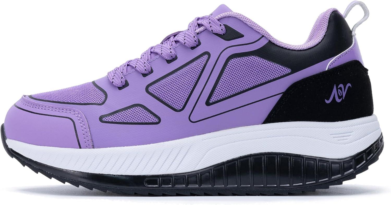 Aov Wide Toe Box Shoes Women Arch Support Walking Shoes For Plantar Fasciitis Orthotic Air Tennis Sneakers Beige Size 8, Women's - View #4