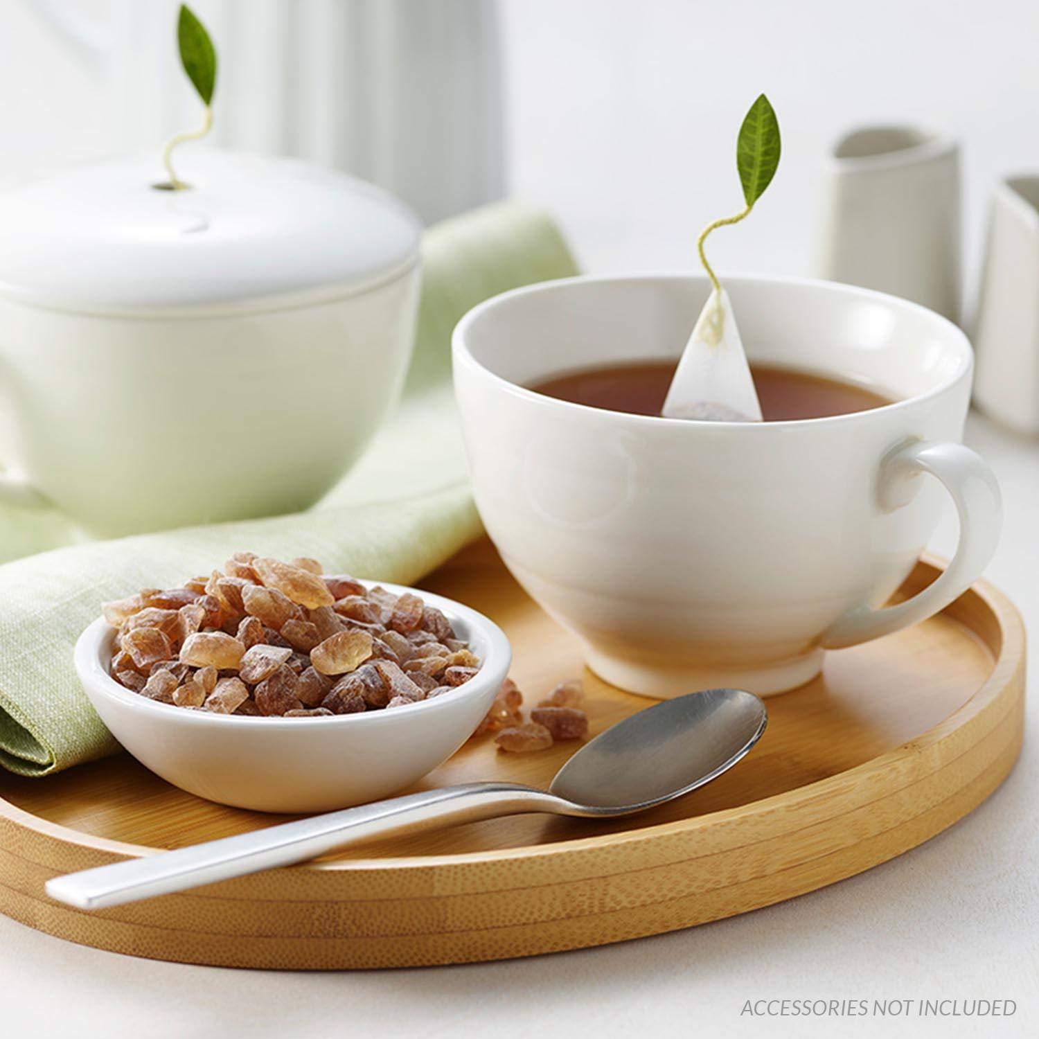 Tea Forte Beet Sugar 1 Pound Bag Amber Rock Sugar for Tea & Coffee