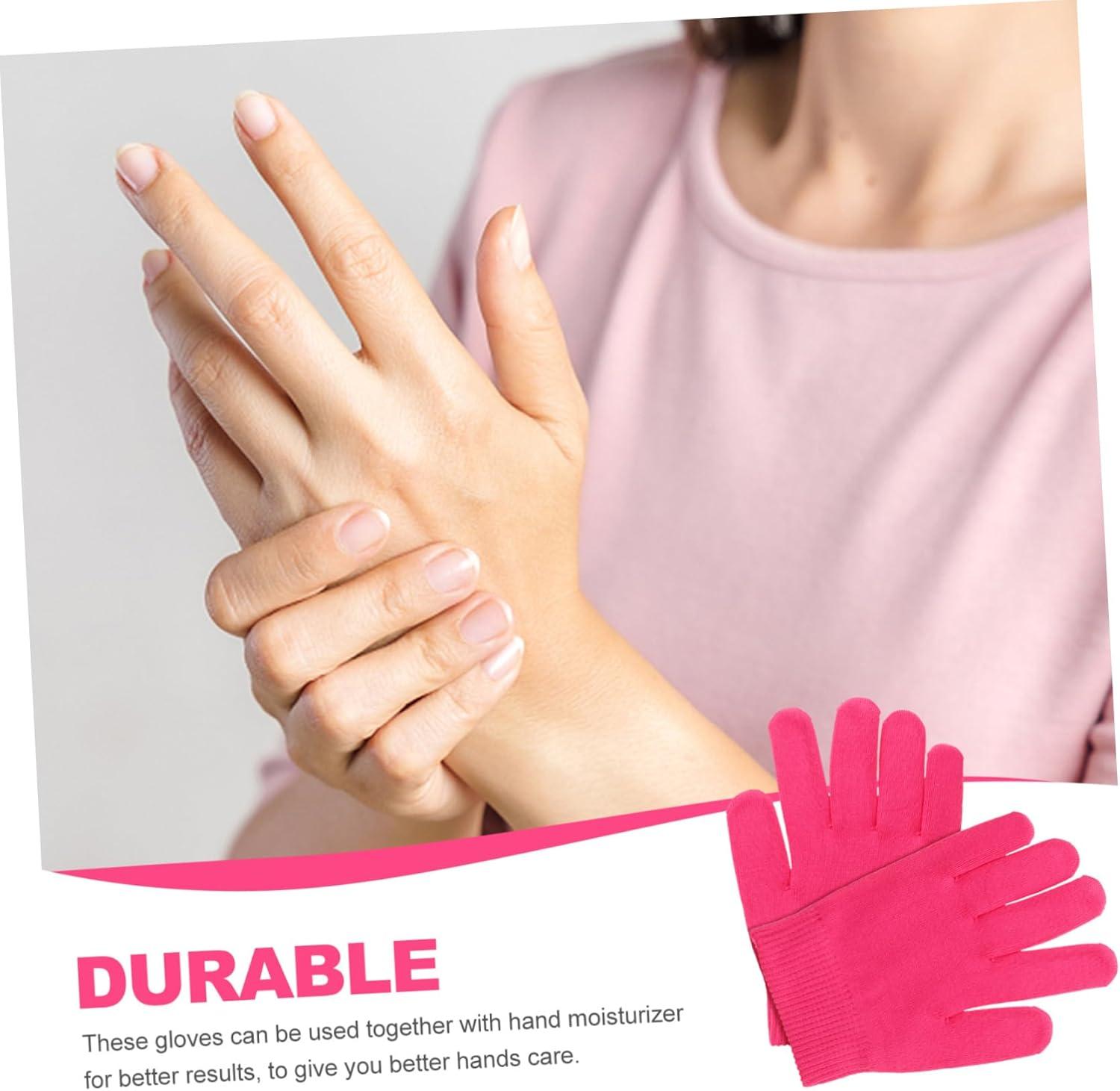 FRCOLOR Pairs Night Moisturizing Gloves Cotton Gloves for Dry