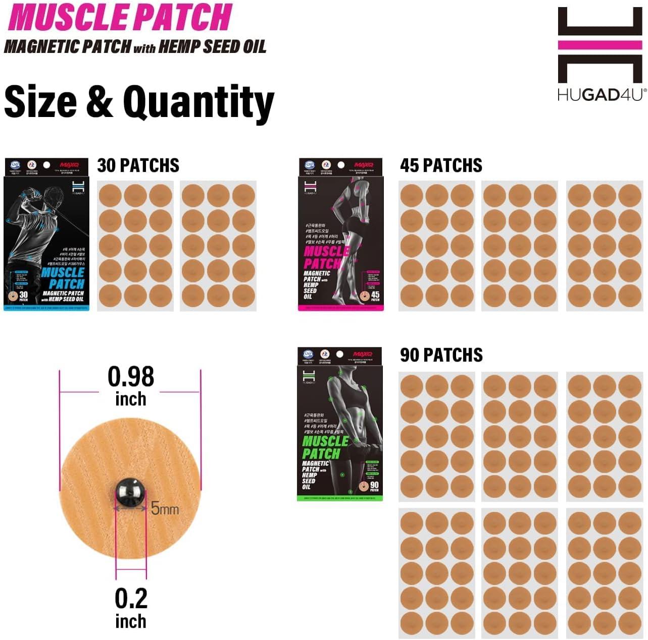 45Pack Muscle Patch with Natural Oil, Acupressure