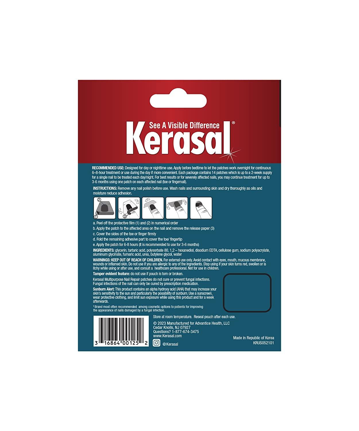 Kerasal Multi Purpose Nail Repair Patches 14 Count Nail Treatment
