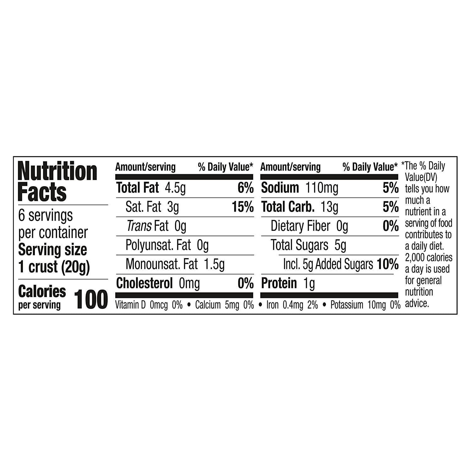 Keebler Ready Mini Pie Crusts, Graham Cracker, 4 Ounce (Pack of 6)