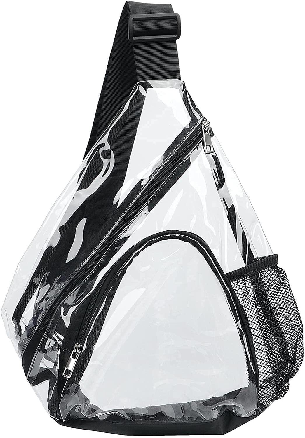 Stylish Sleek Stadium Approved Clear Bag for Security Venues – Heliades  Fashion Sun Protection Clothing