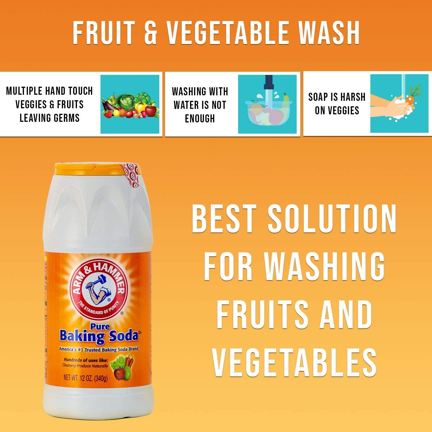 Arm & Hammer Pure Baking Soda Shaker 12 Oz (Pack of 6)
