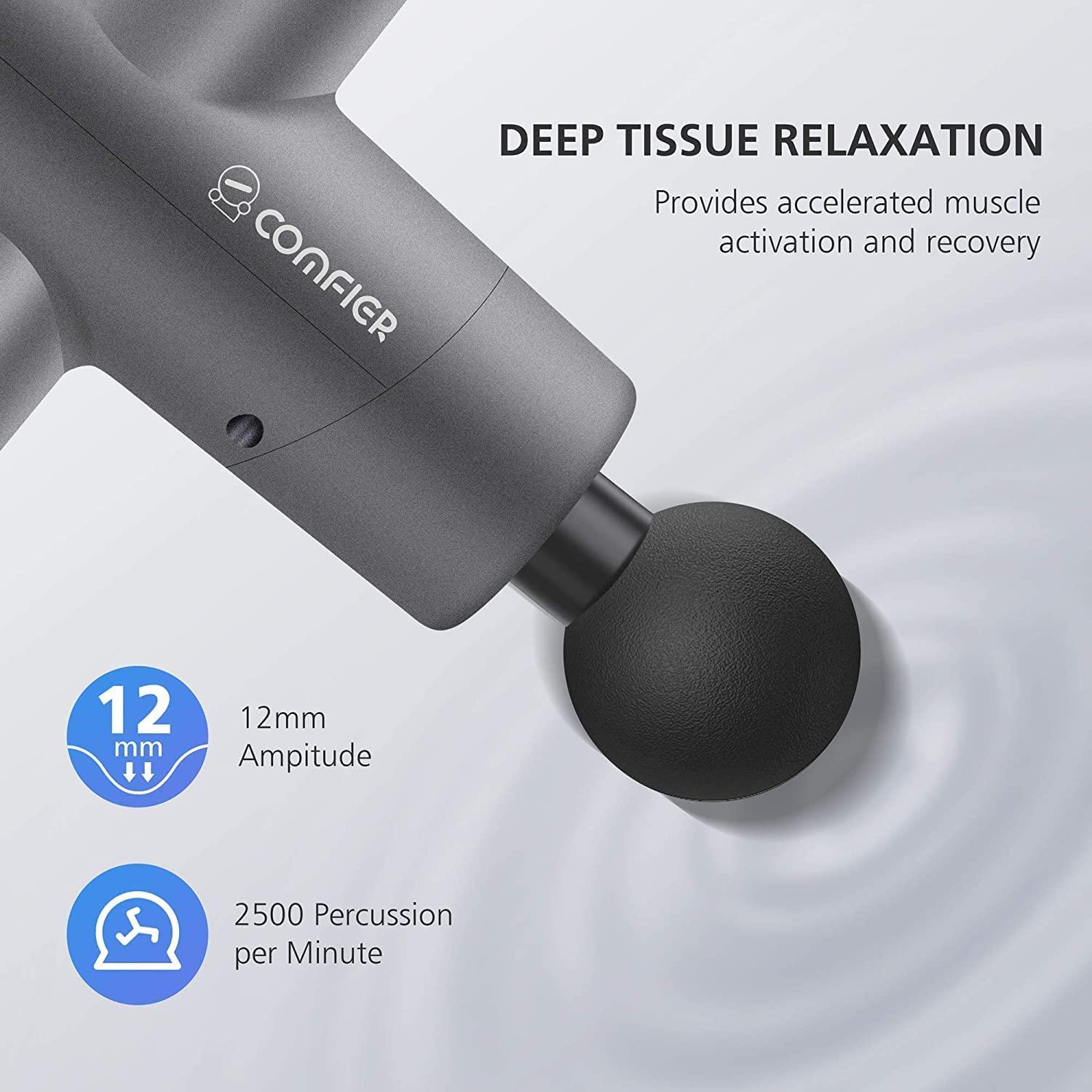 Comfier Massage Gun with Heat,Muscle Massge Gun for Athletes