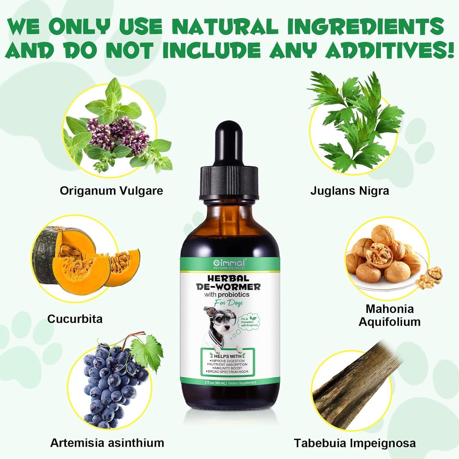 Dog Wormer Liquid Wormers for Dogs Natural Liquid Wormer for Dogs Puppy