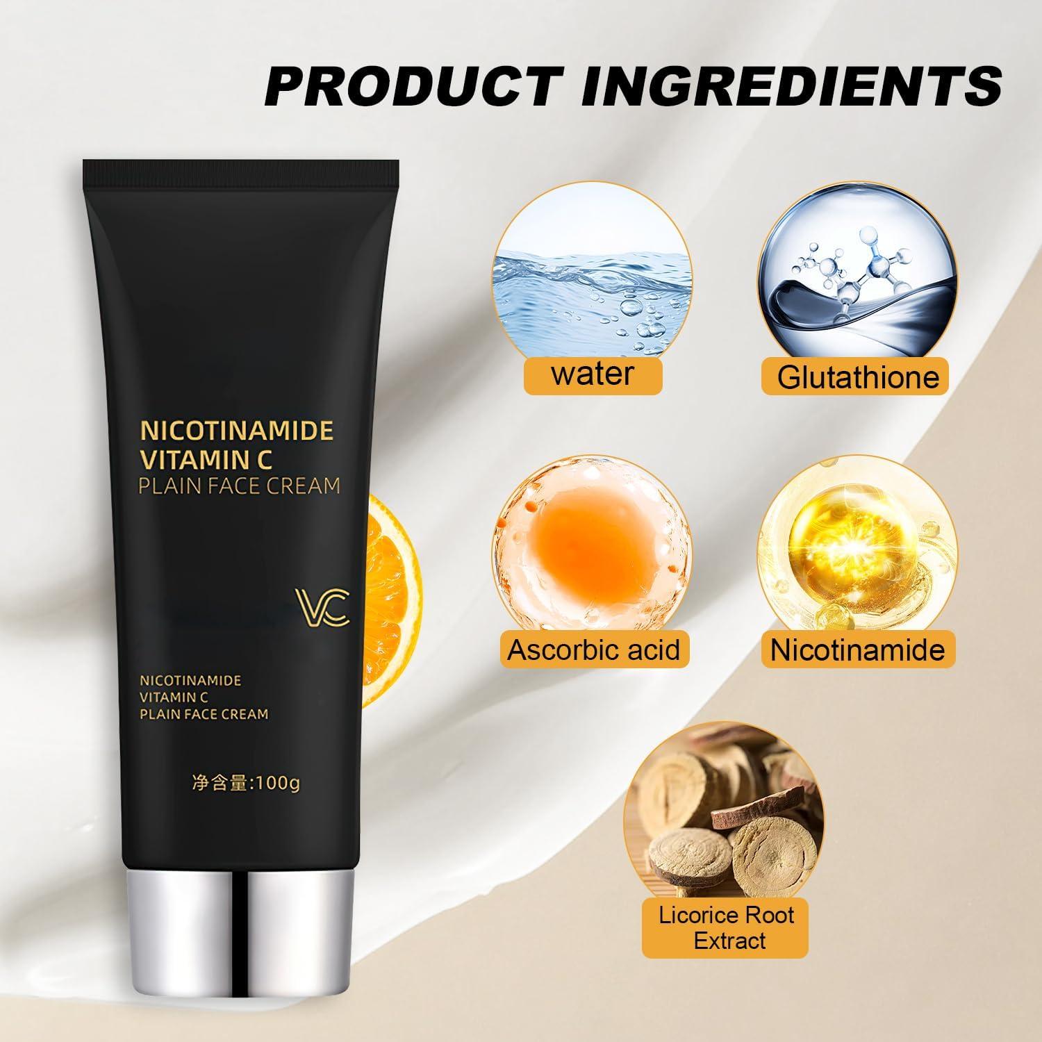 Nicotinamide Vitamin C Face Cream - Hydrating Niacinamide Makeup Cream for  Glowing Skin | Black Tube Skin Cream for All Skin Types | International  Shipping Available | Buy Now with Express International Delivery |  GoSupps.com