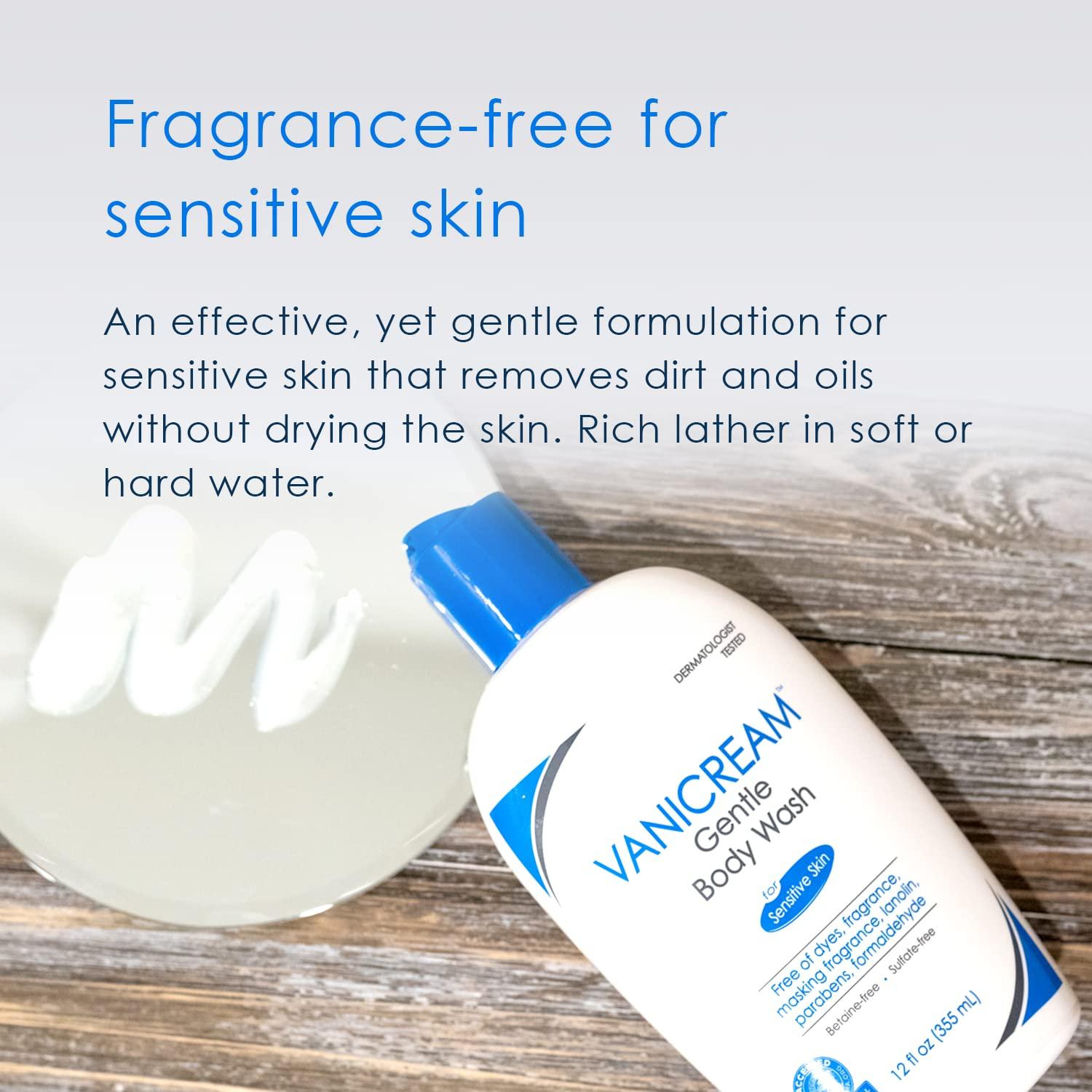Vanicream Gentle Body Wash For Sensitive Skin Fragrance