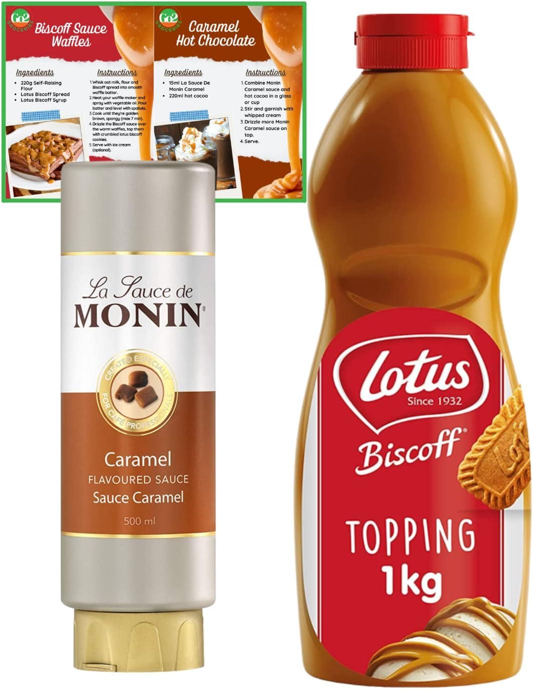 Go2 Groceries Bundle Flavoured Dessert Sauces Biscoff Biscuit Topping