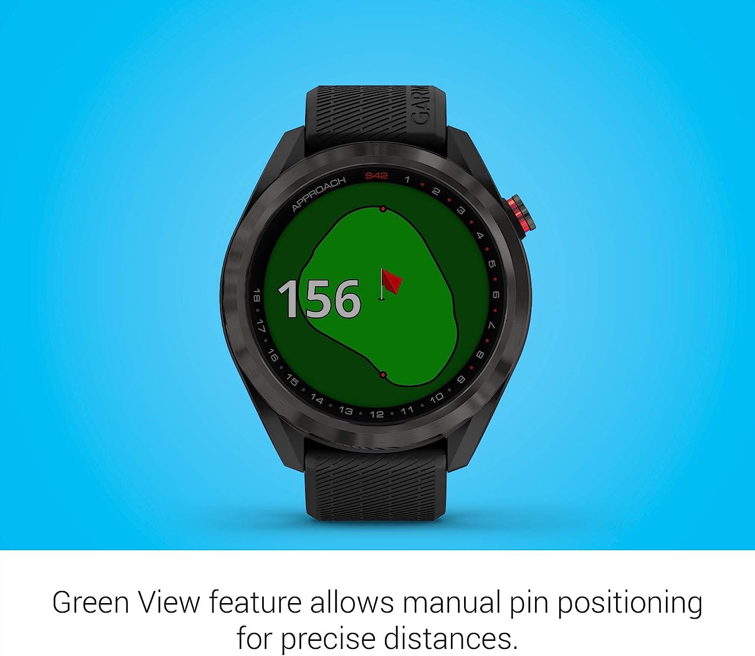 Garmin Approach S42 GPS Golf Smartwatch - Lightweight 1.2