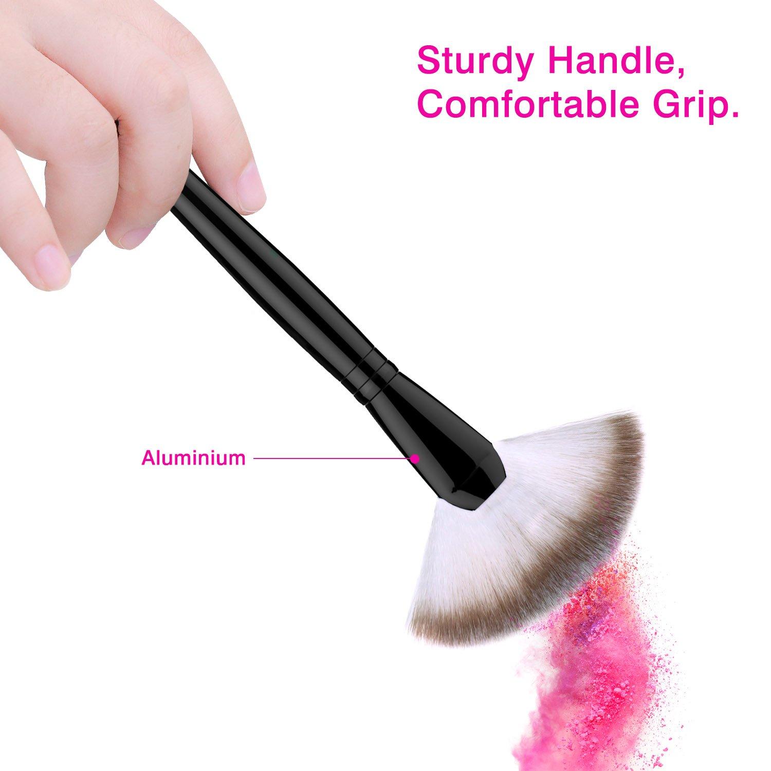 Fan Makeup Brush, Luxspire Professional Highlighting Make Up Brush