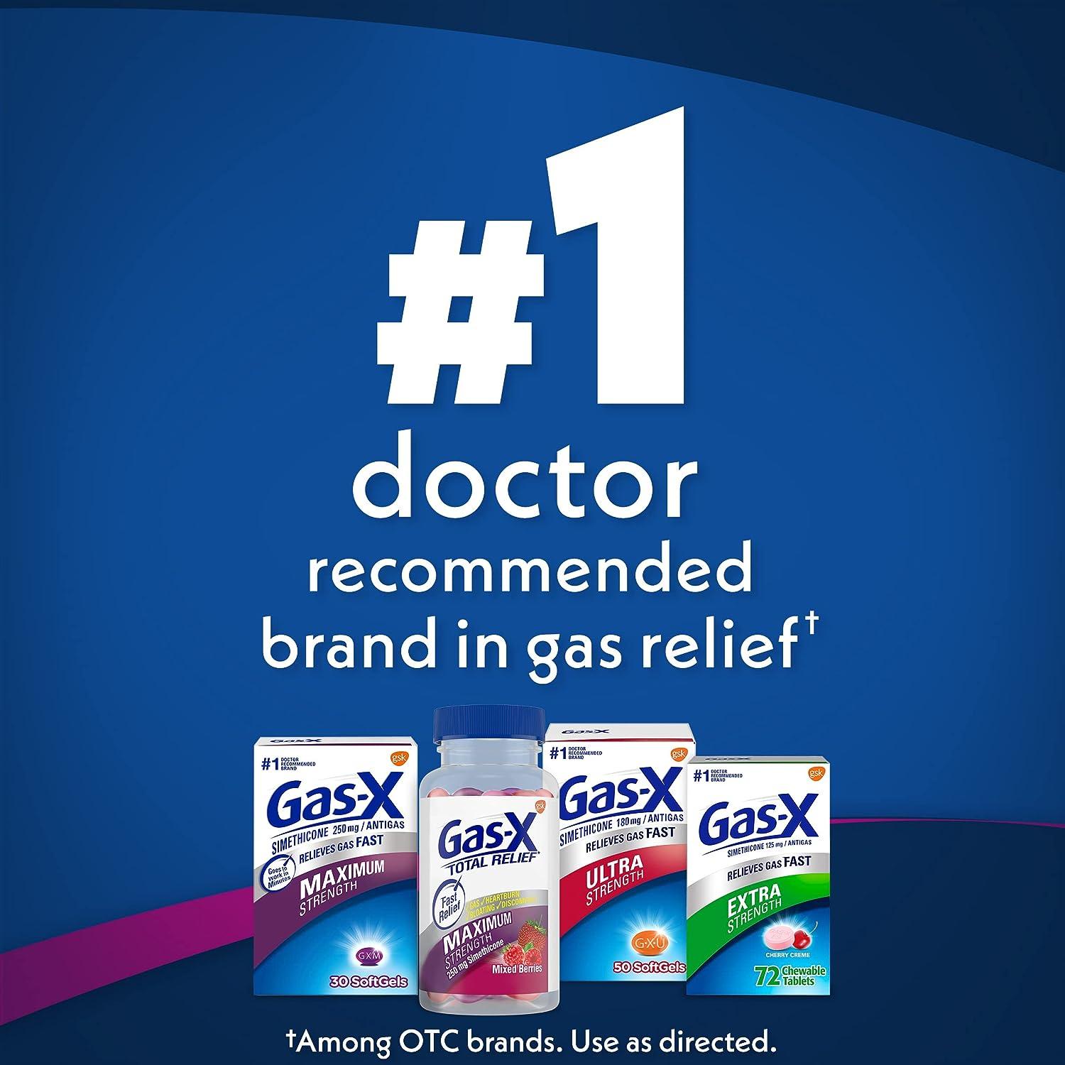 GasX Total Relief Chewable Tablets Maximum Strength Gas & Heartburn
