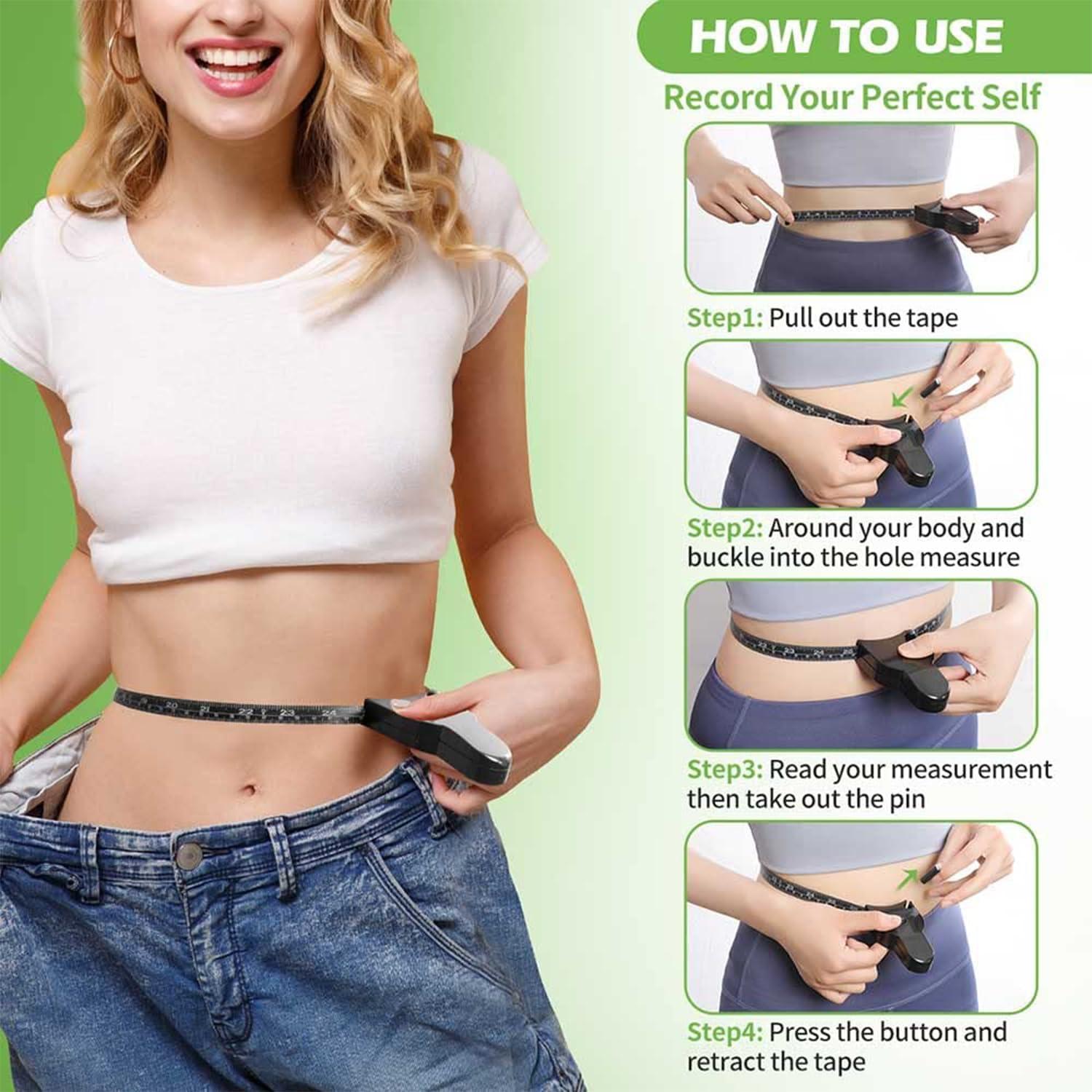 Body Fat Caliper And Measuring Tape Set – Body Fat Tester Measuring - View #8