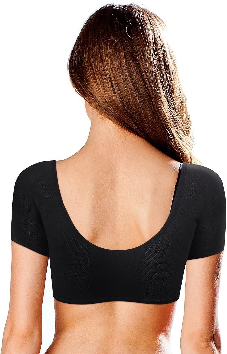 Sweatproof Undershirt for Women, Scoop Neck, Black, Sweat Pads : :  Clothing, Shoes & Accessories