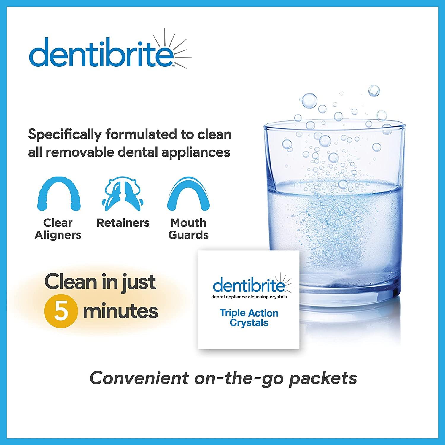 Dentibrite Crystals Cleaner for Removable Dental Appliances