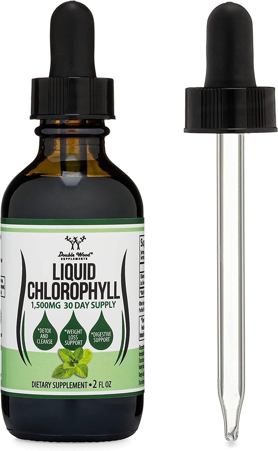 Chlorophyll Liquid Drops Peppermint Flavored, Natural and Vegan Safe