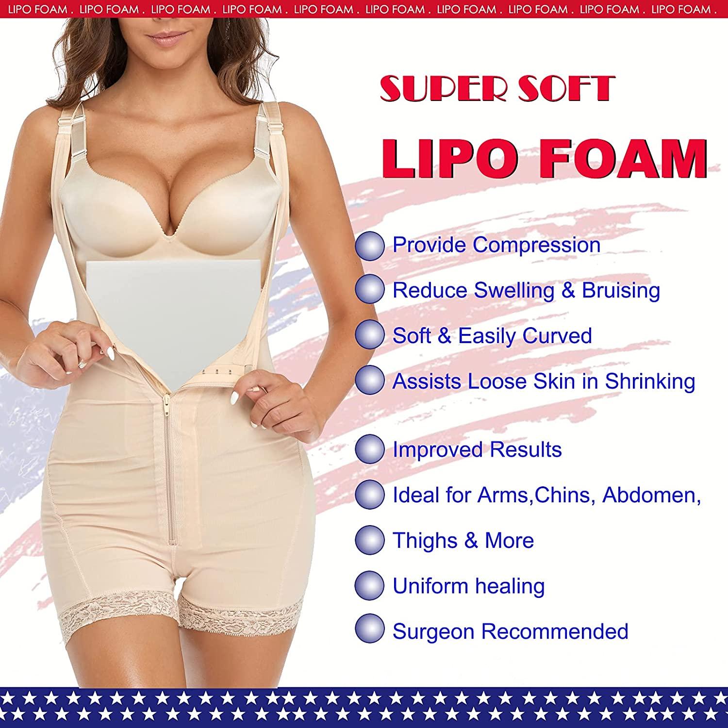  3 Pack Lipo Foam Pads - Post Surgery Ab Board Liposuction  Surgery Flattening Abdominal Compression Lipo Foam Sheets 8 X 11