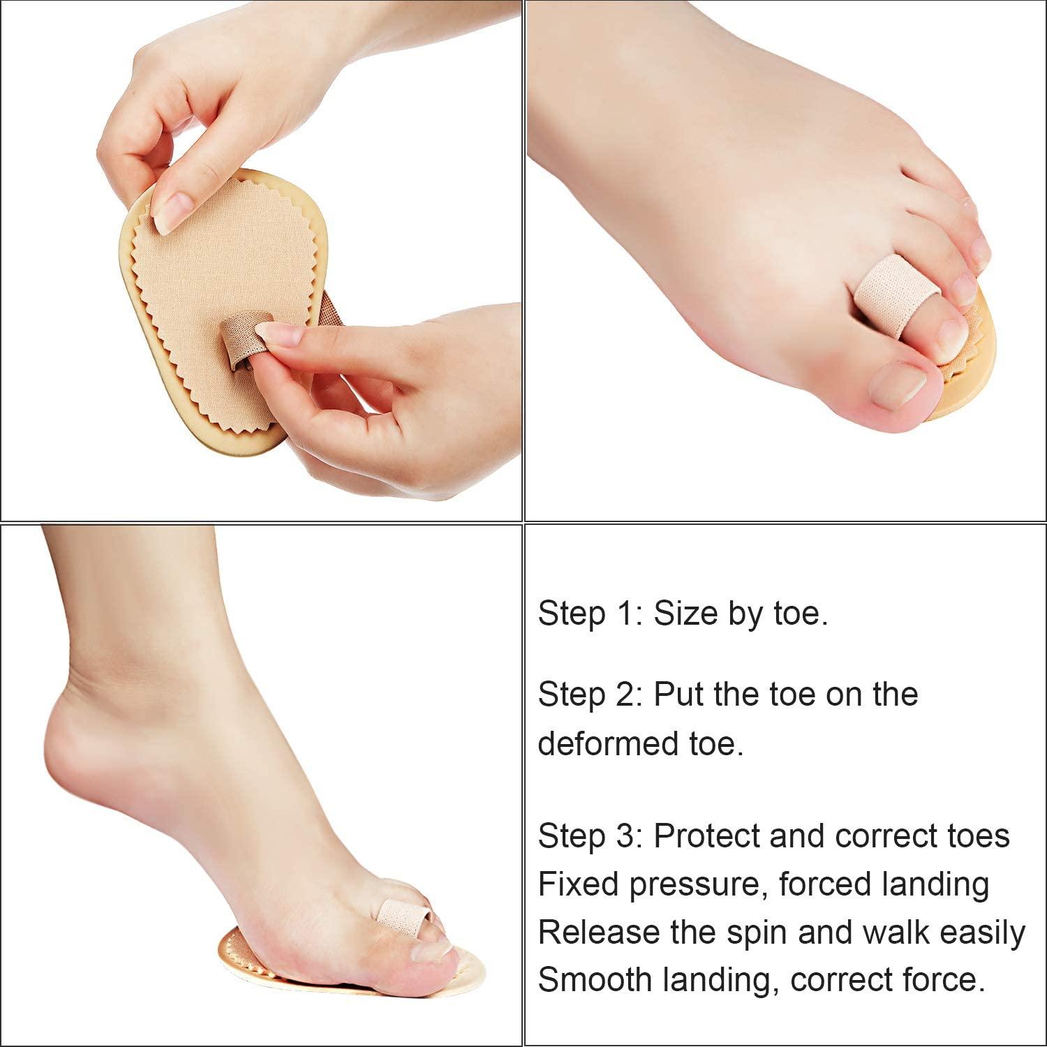 4 Pieces Hammer Toe Hammer Toe Support Toe Splint for Toes, Hammer Toes