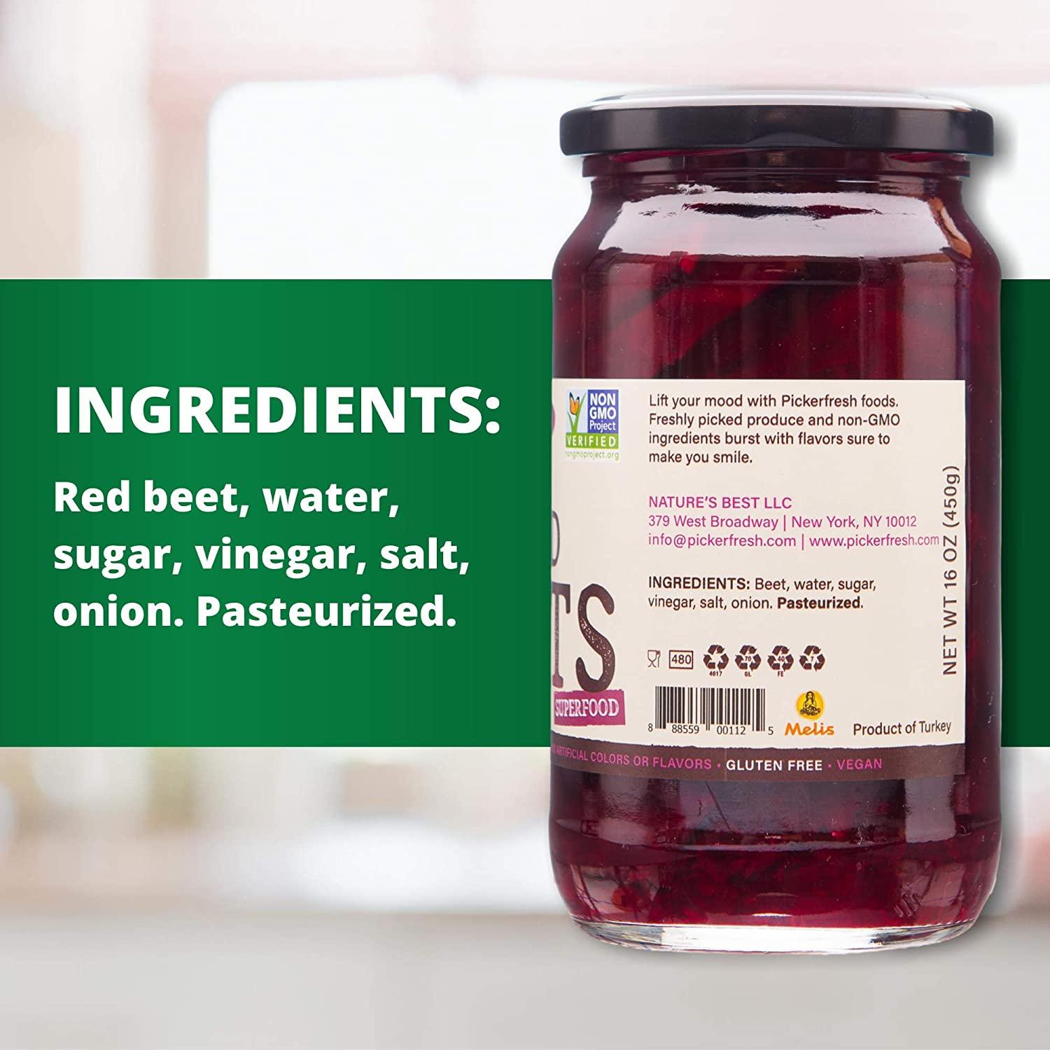 Pickerfresh Crinkle Cut Pickled Beets 16 Oz, Pack of 100