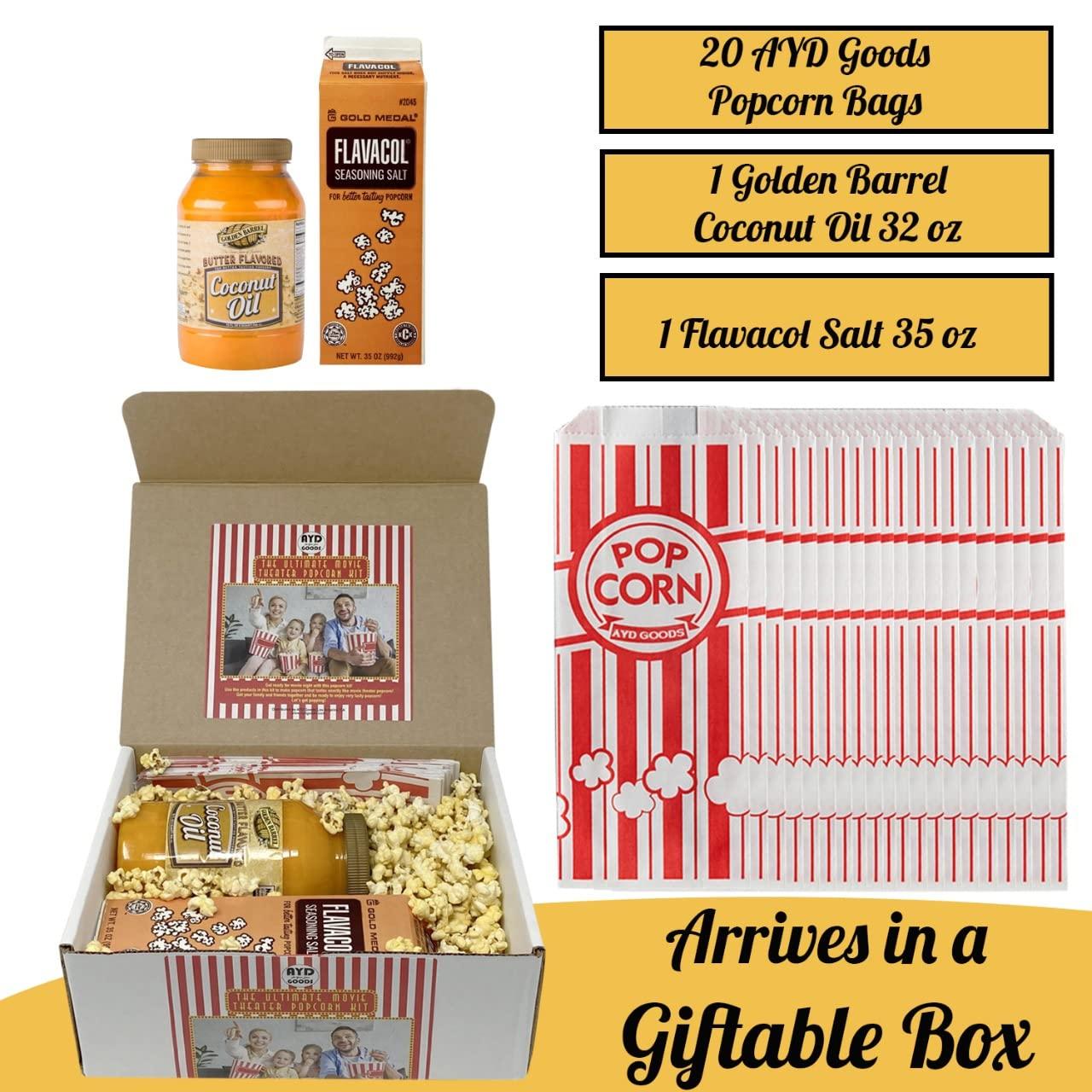 Ultimate Movie Theater Popcorn Kit Flavacol Salt & Golden Barrel
