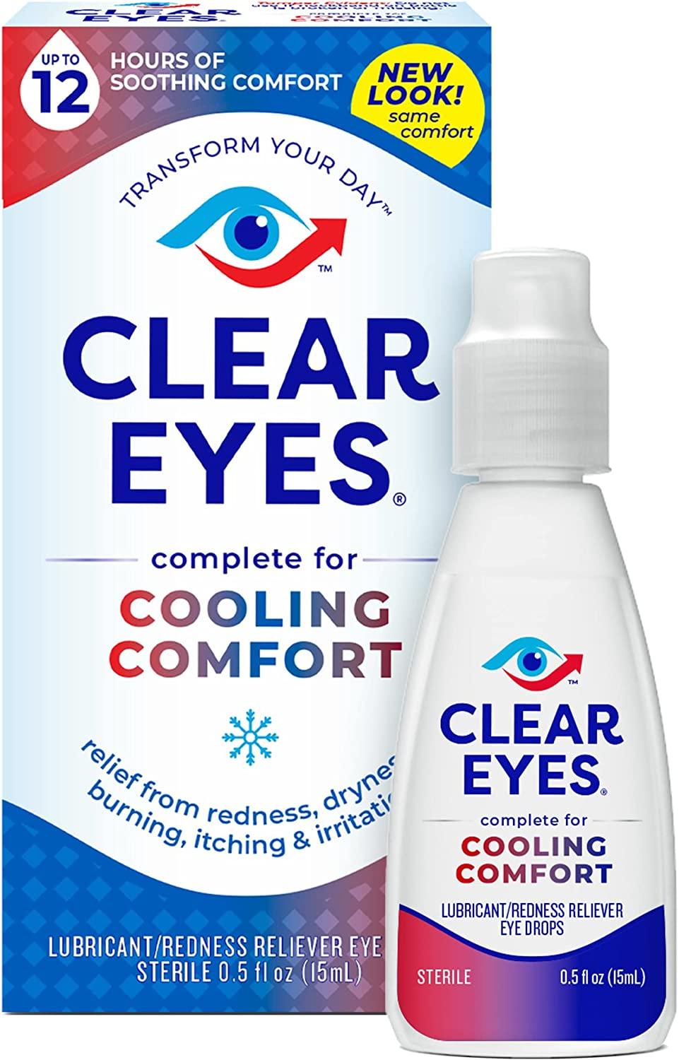 Clear Eyes Cooling Comfort Relief Eye Drops 0.5 Fl Oz - Redness Relief