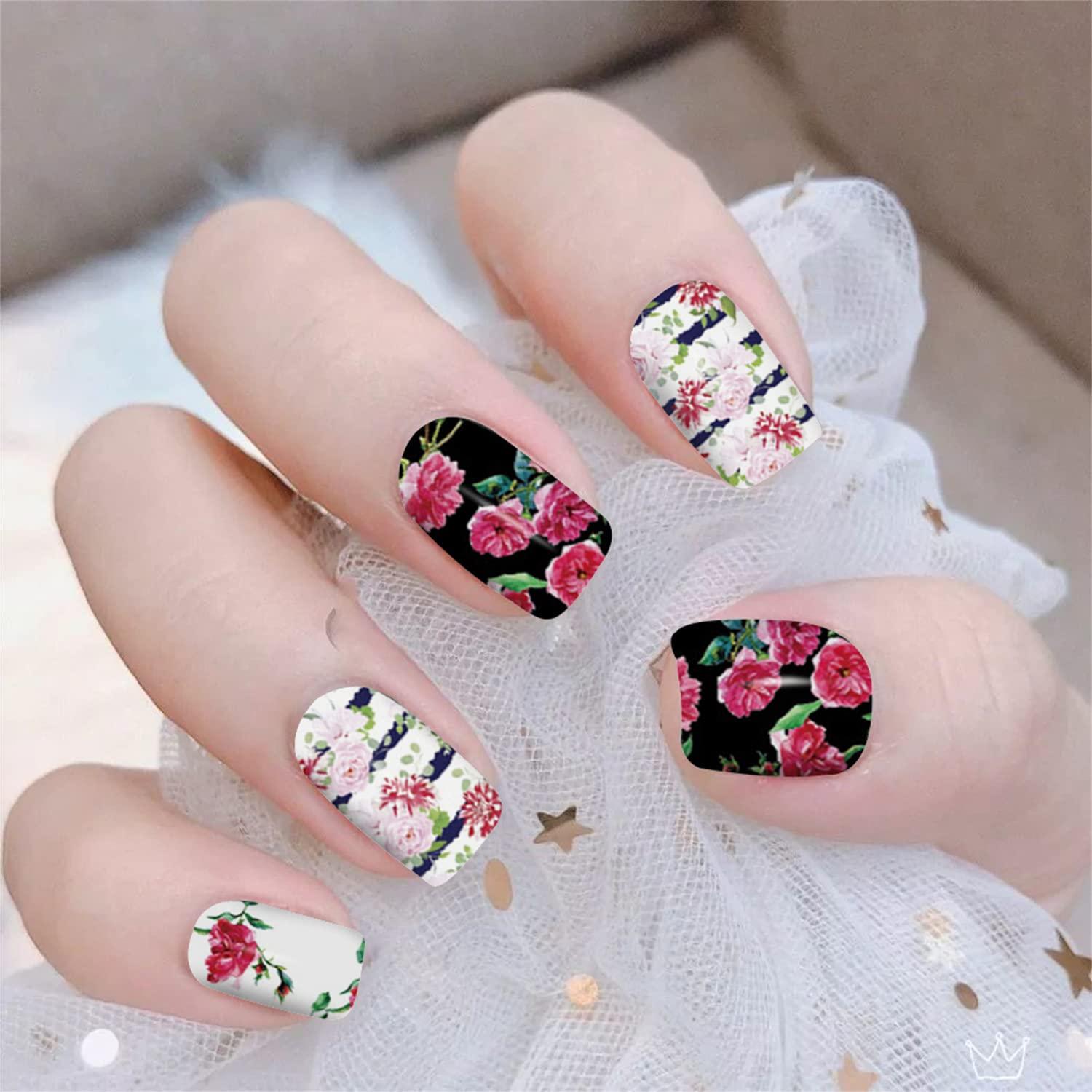 Amazon.com: TailaiMei 12 Sheets Christmas Full Wraps Nail Polish Stickers,  Self-Adhesive Nail Art Decals Strips with 2Pc Nail File, Glitter Manicure  Kits for Nail Art Design : Beauty & Personal Care