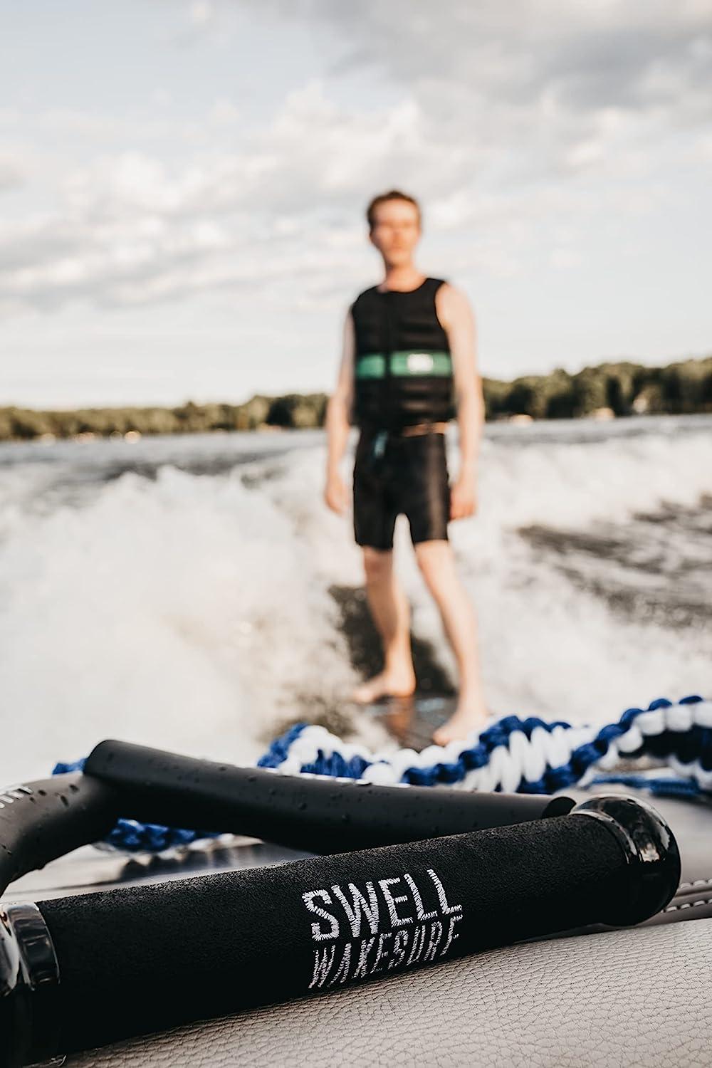 Swell Wakesurf Rope - Premium Braided Design for Beginner Wakesurfers ...
