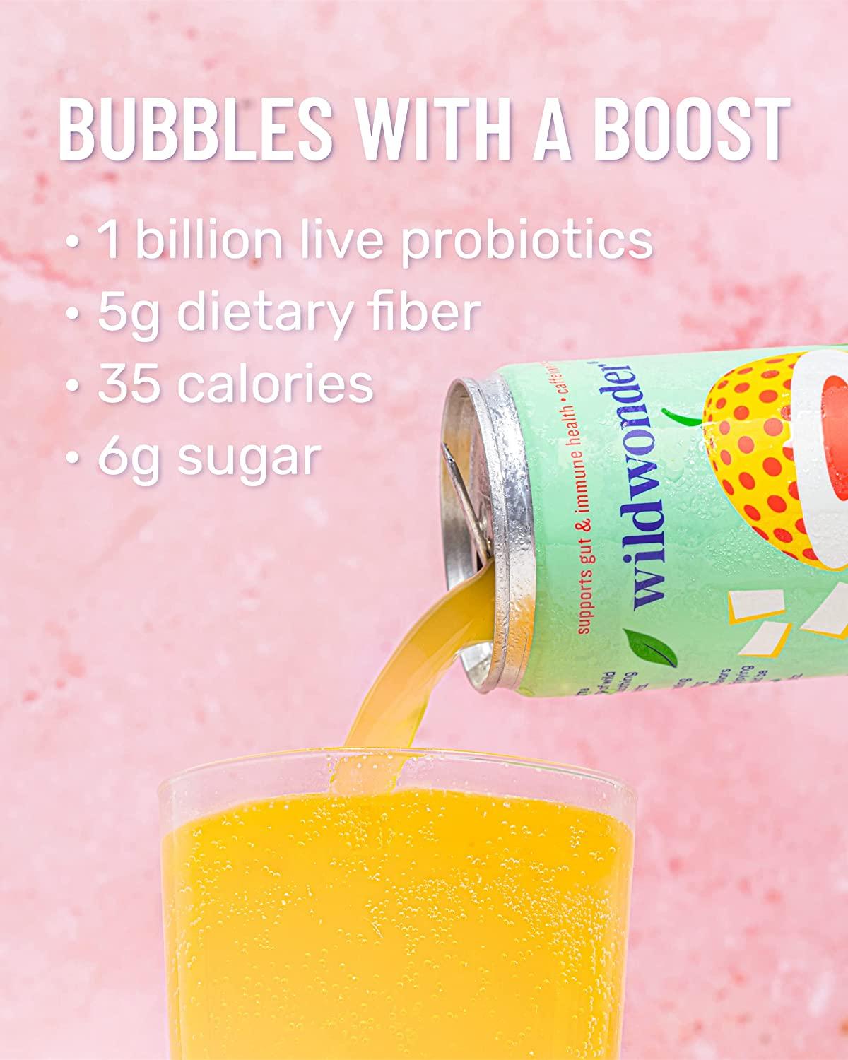 Wildwonder Sparkling Probiotic Juice Drink 12pk Gut Health, Immunity