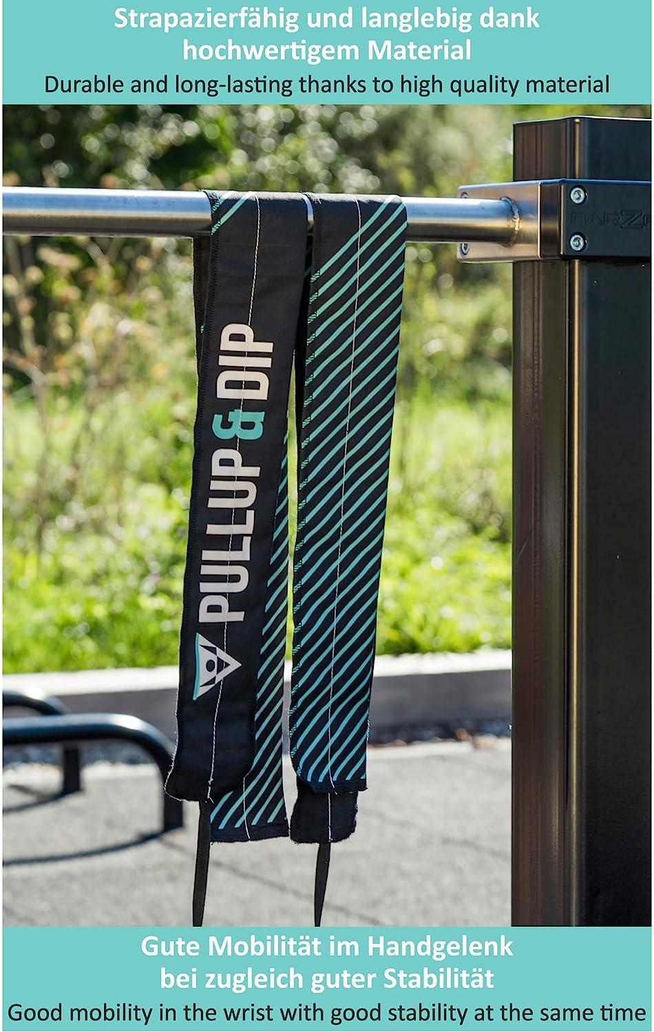 PULLUP & DIP Calisthenics Wrist Wraps for More Stability & Safety During Workout, Wrist Wraps