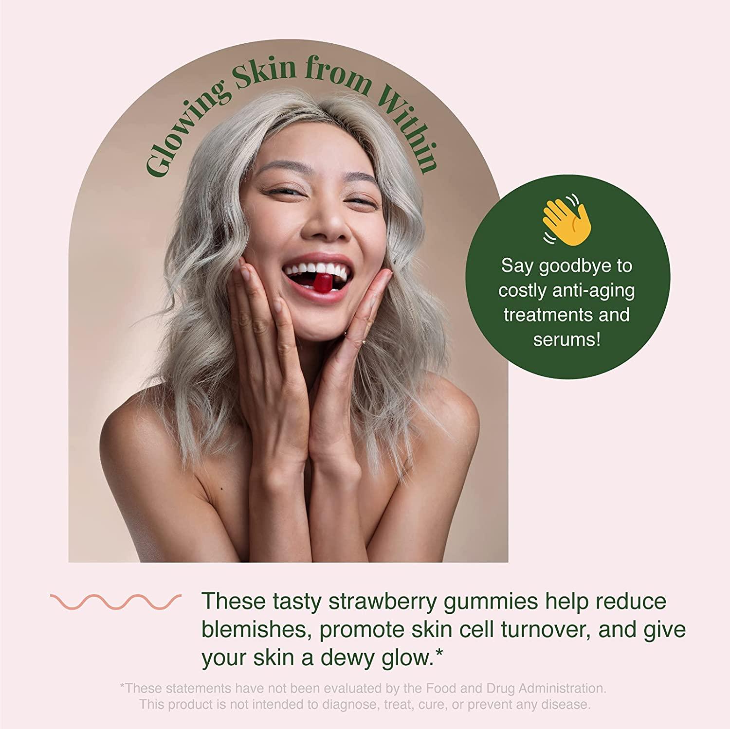 Embody Retinol Multivitamin Gummies 60 Count Strawberry Flavor