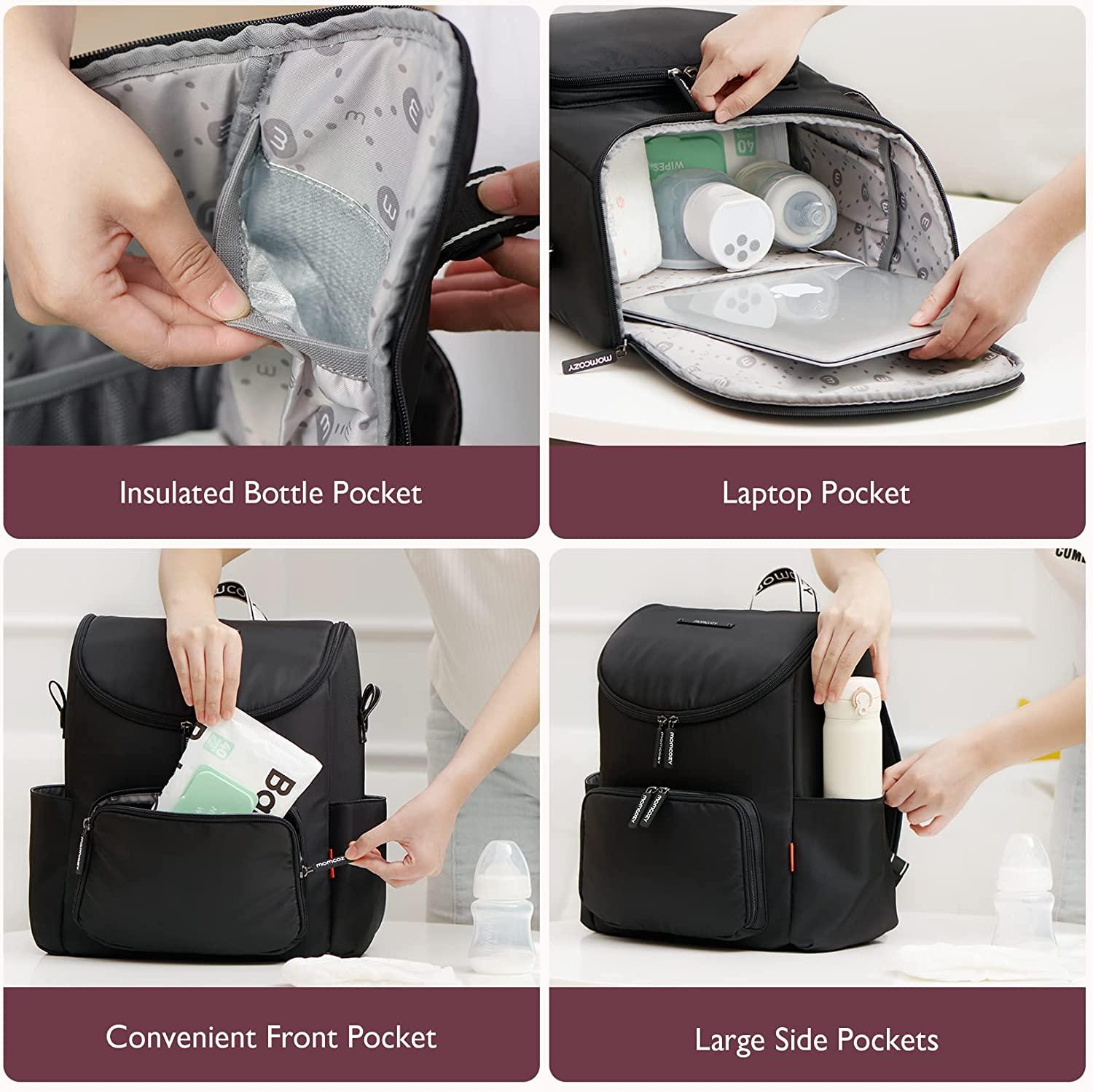 Momcozy Baby Diaper Travel Bag, Gray