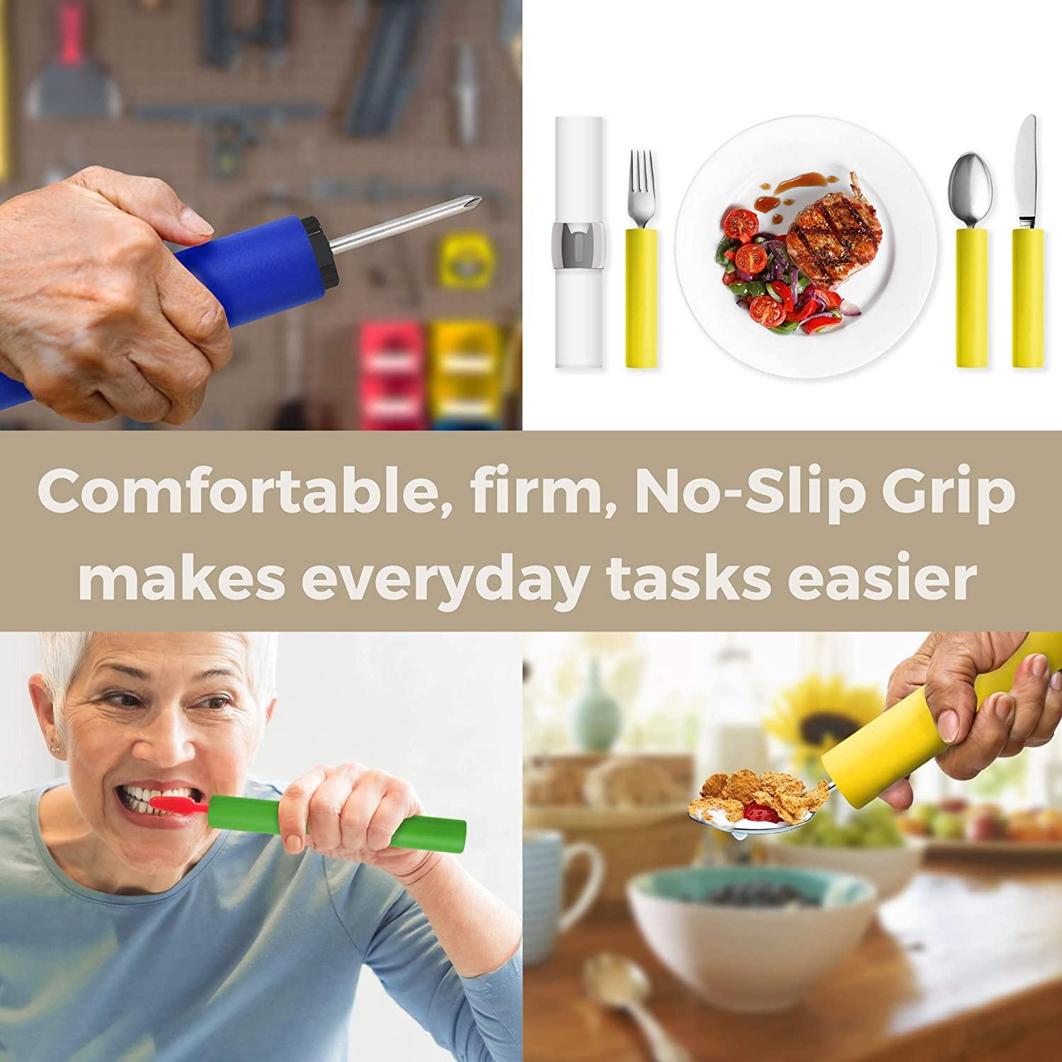 9Pack Foam Tubing Grips + 2 Extra Pen Grips Customize Utensil Handles for Arthritis